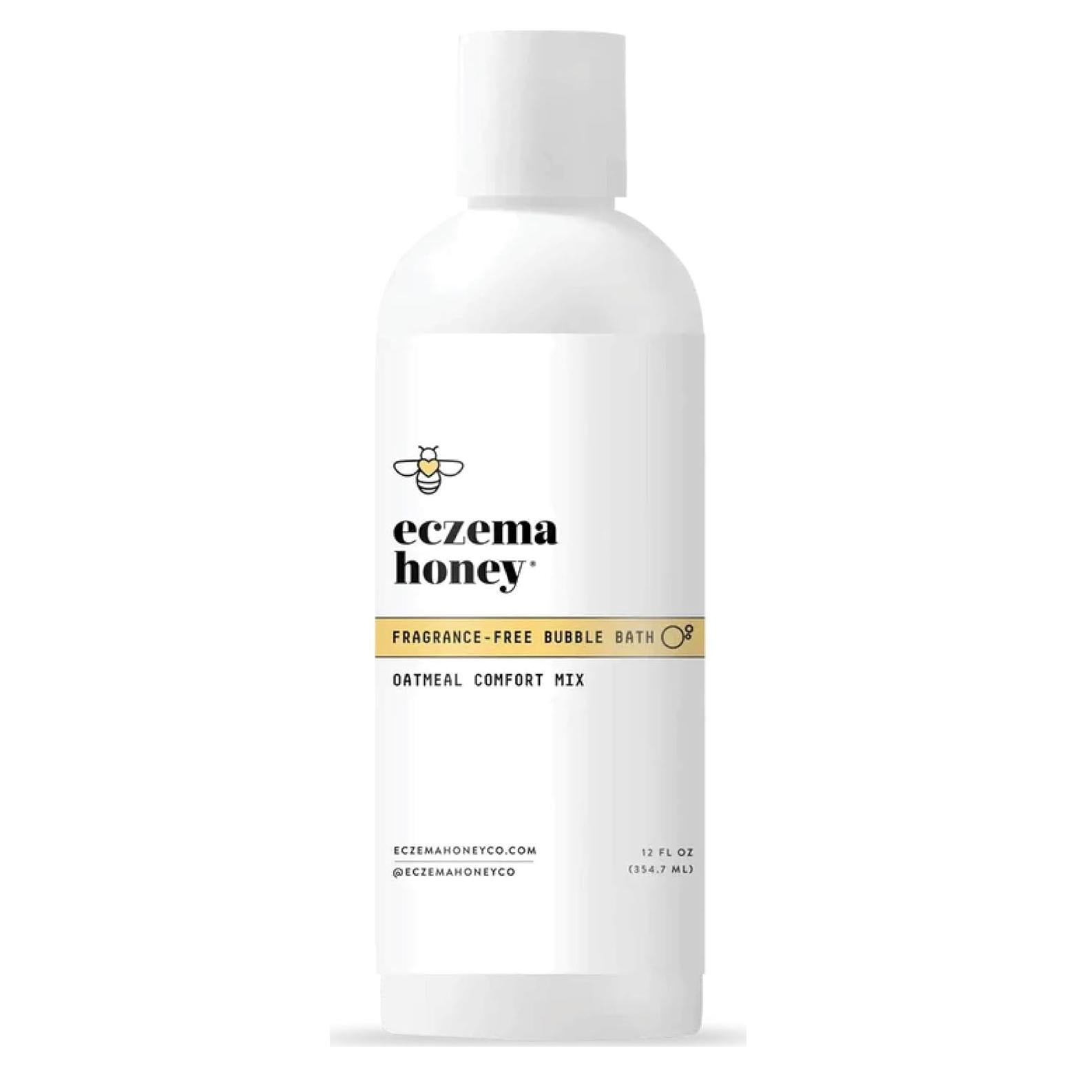 Baño de Burbuja de Avena Eczema Honey 340g - Gel de Ducha Sin Fragancia