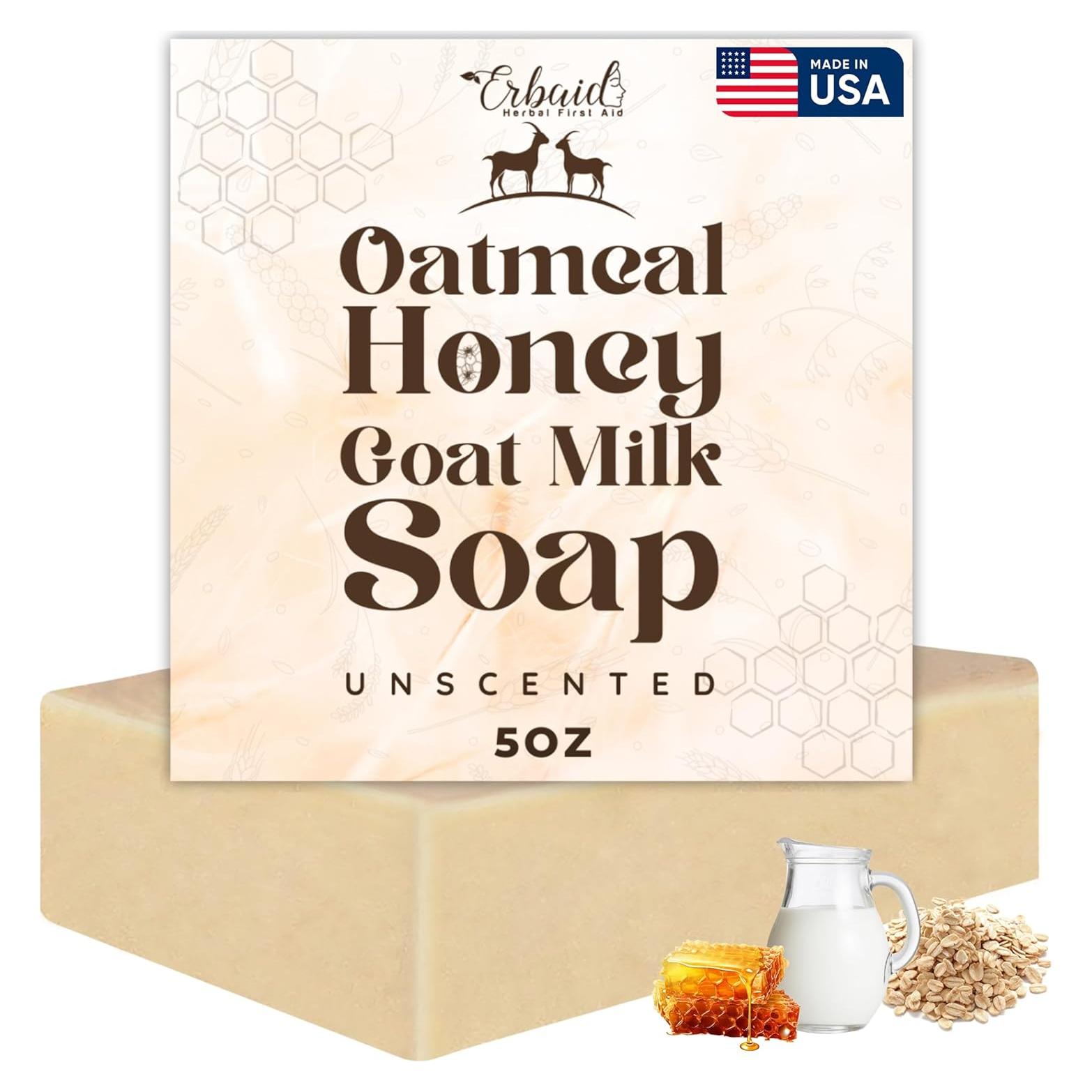 Jabón de Avena Erbaid - Natural para Eczema y Piel Sensible