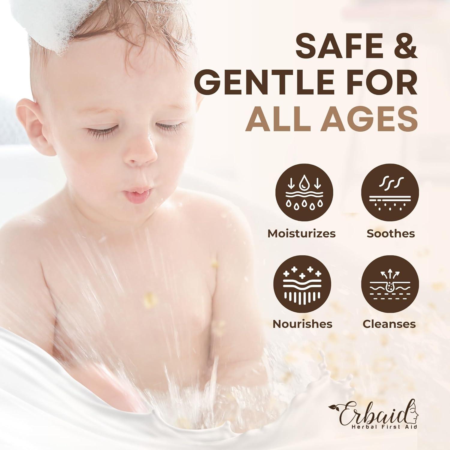 Jabón de Avena Erbaid - Natural para Eczema y Piel Sensible