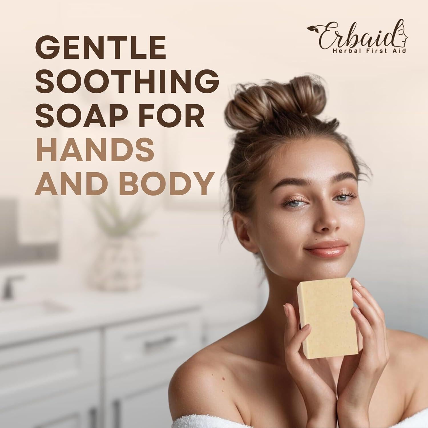 Jabón de Avena Erbaid - Natural para Eczema y Piel Sensible