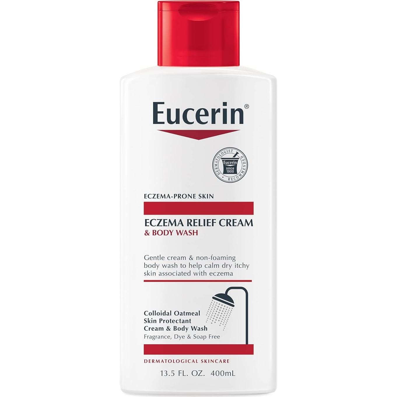 Set Eucerin Crema y Gel de Ducha para Alivio del Eczema 400ml + 150ml