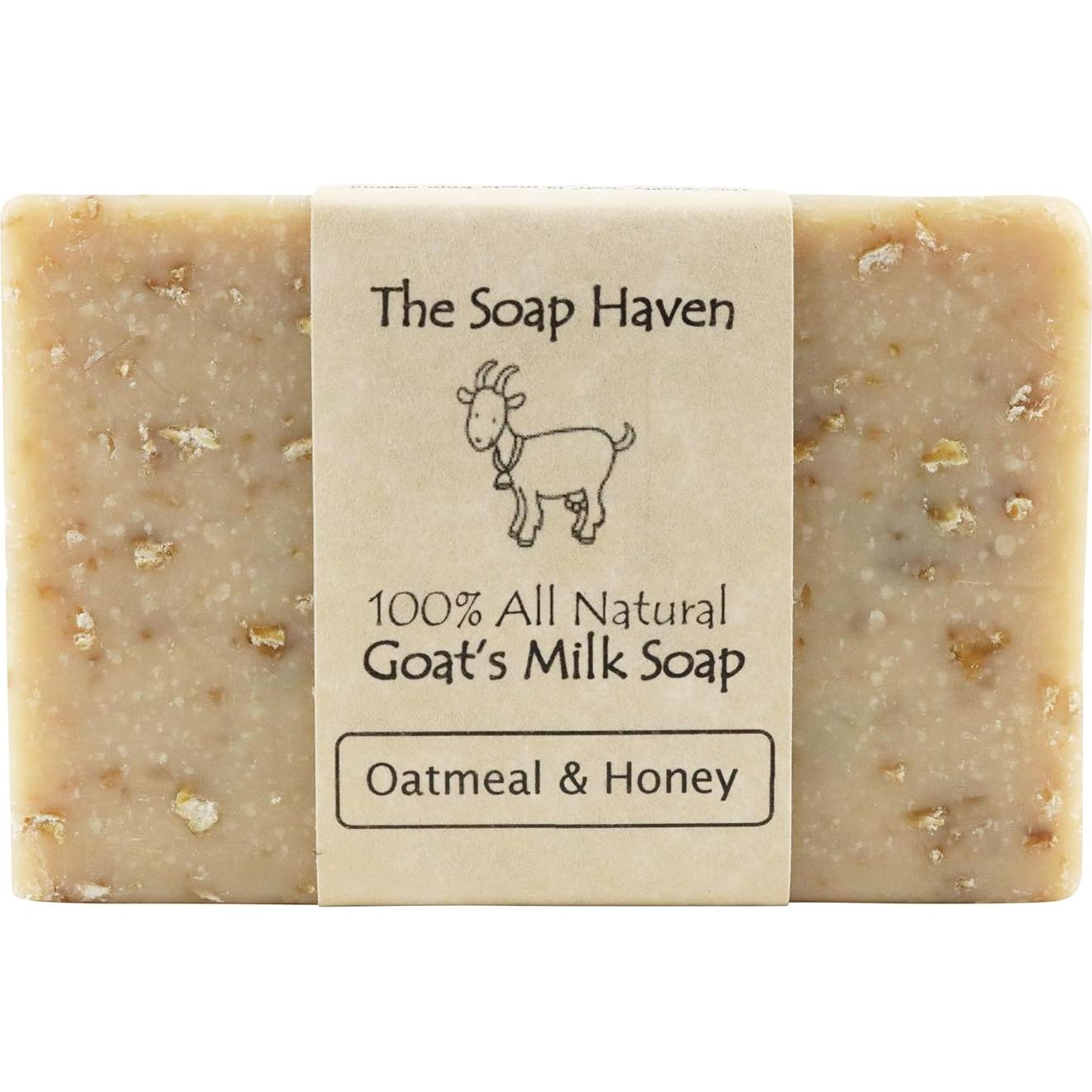 Jabón de Avena y Miel de Cabra The Soap Haven - 4 Barras Naturales