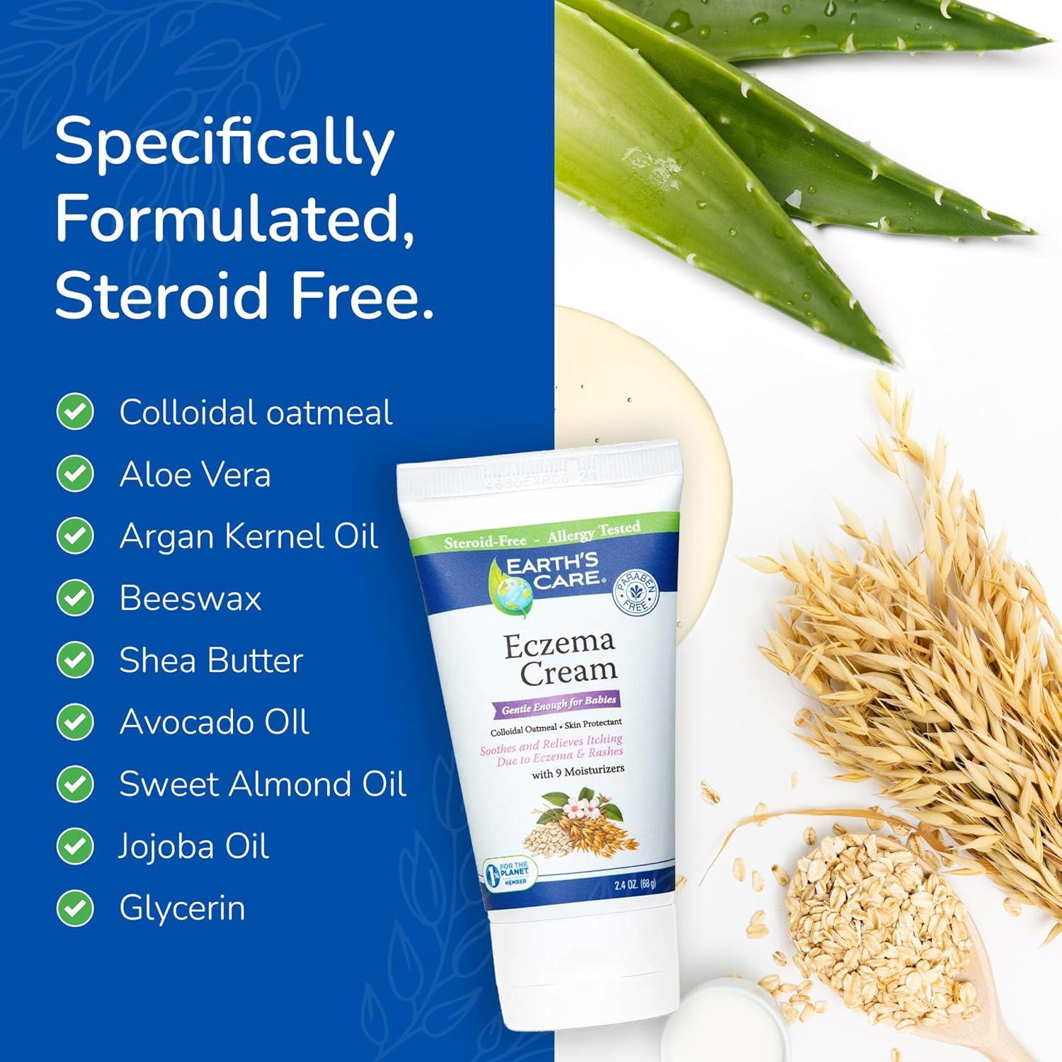 Crema para Eczema Earth's Care 68g - Avena Coloidal y 9 Hidratantes