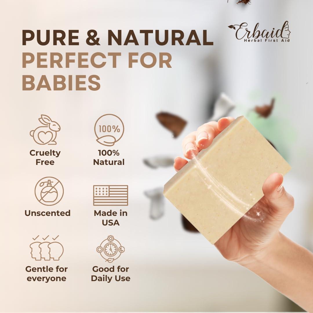 Jabón Natural de Avena y Miel de Cabra Erbaid 299g