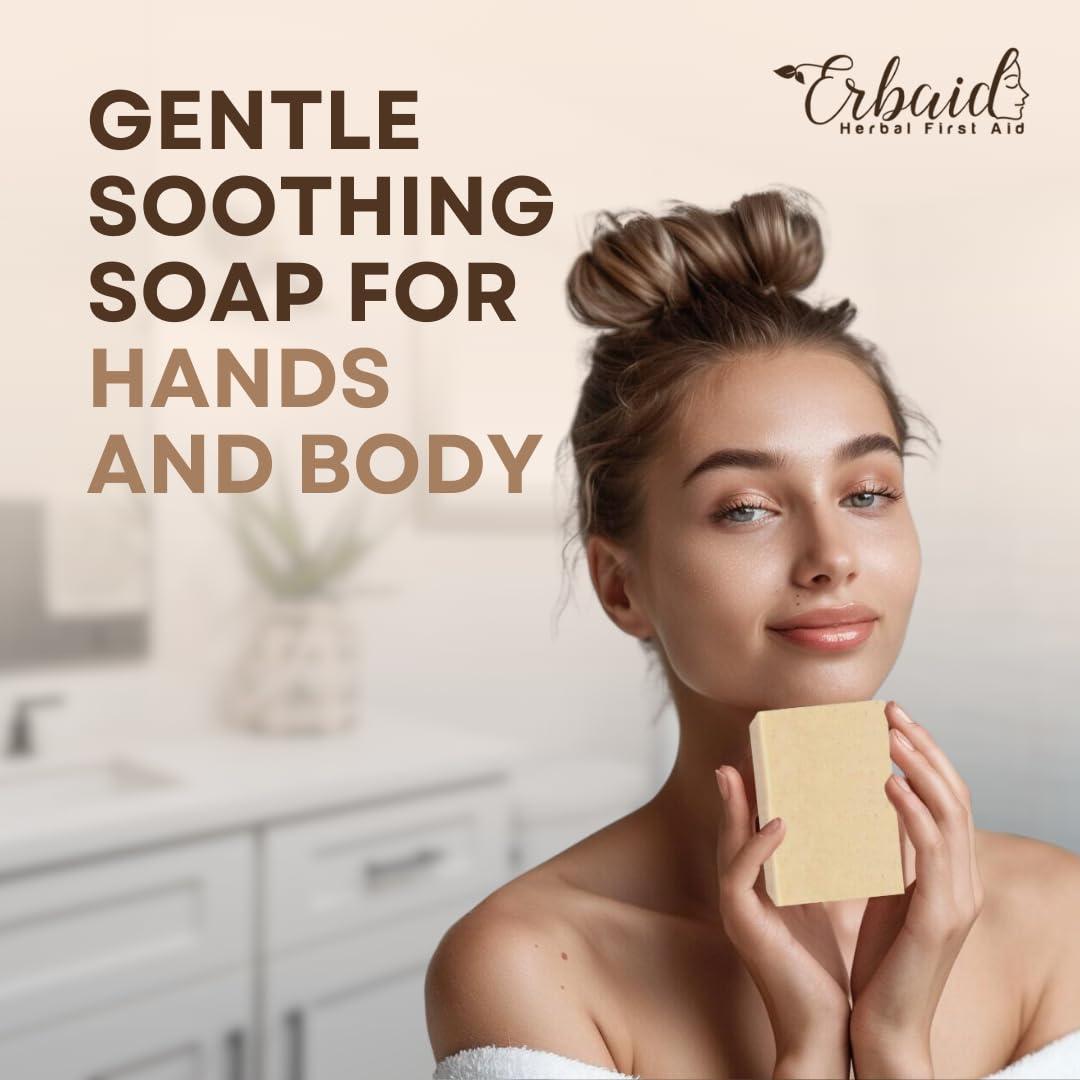 Jabón Natural de Avena y Miel de Cabra Erbaid 299g