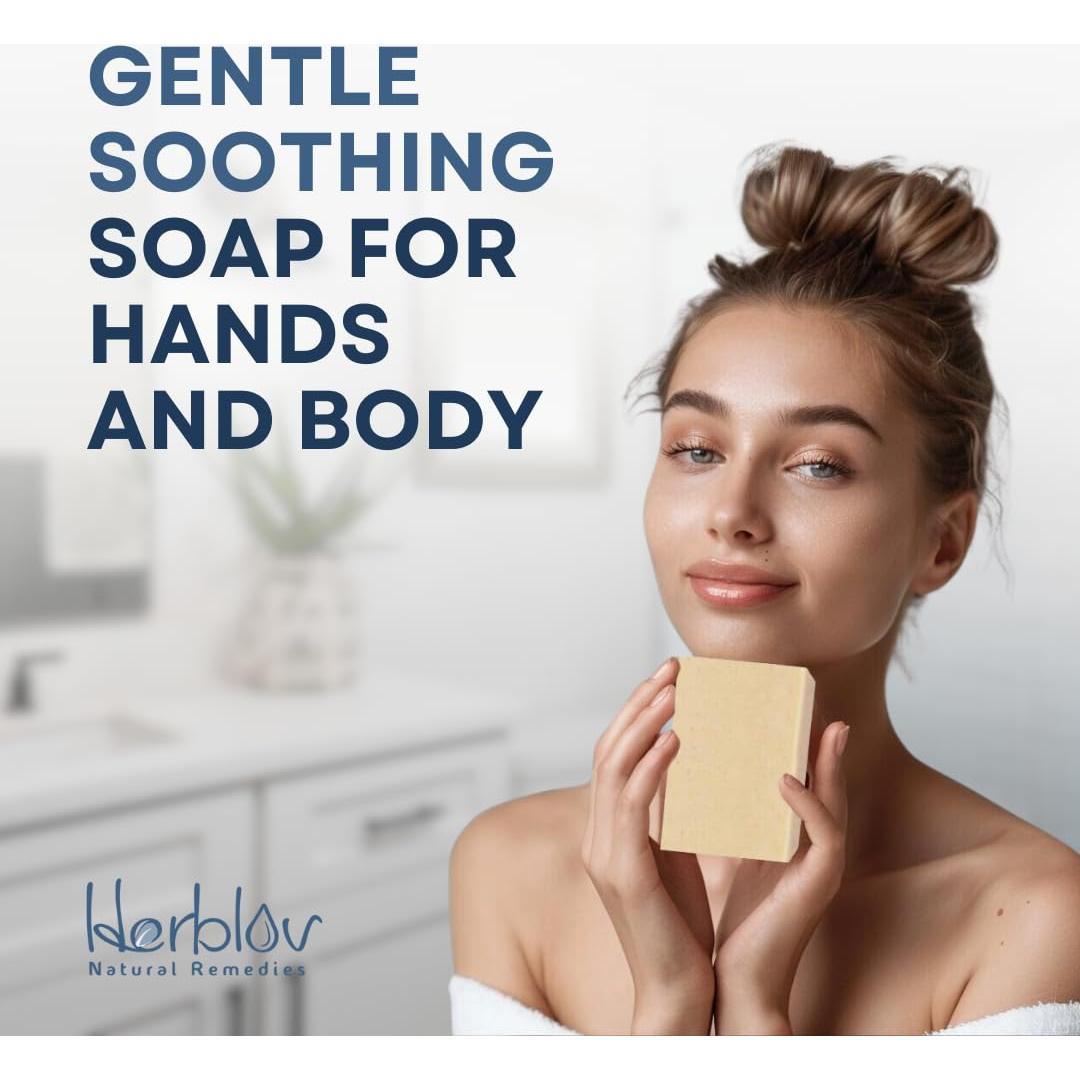 Jabón Natural para Eczema Herblov - Alivio Piel Seca 298g