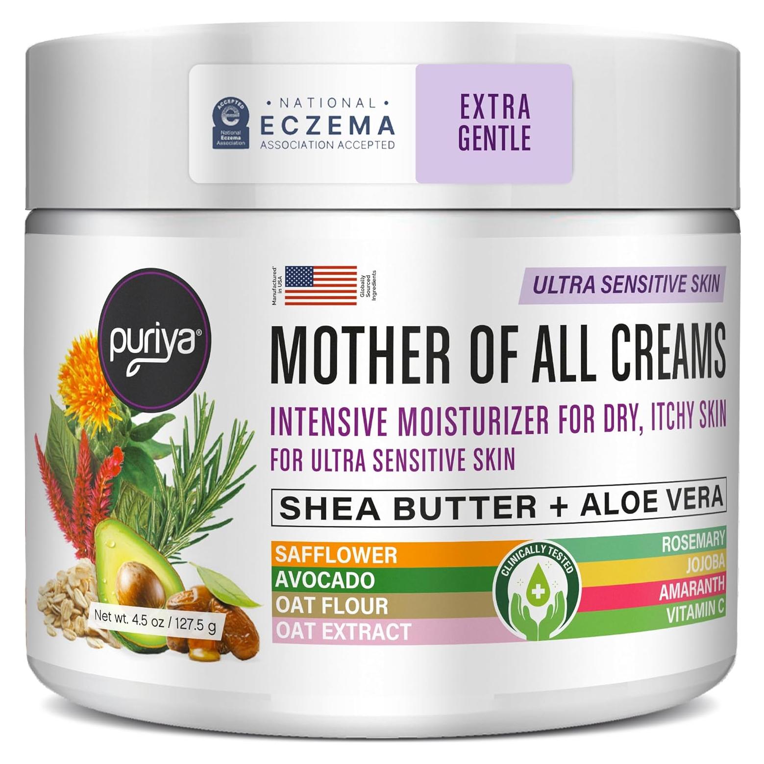 Crema Hidratante Puriya 127.57 g - Alivio Piel Seca y Picazón