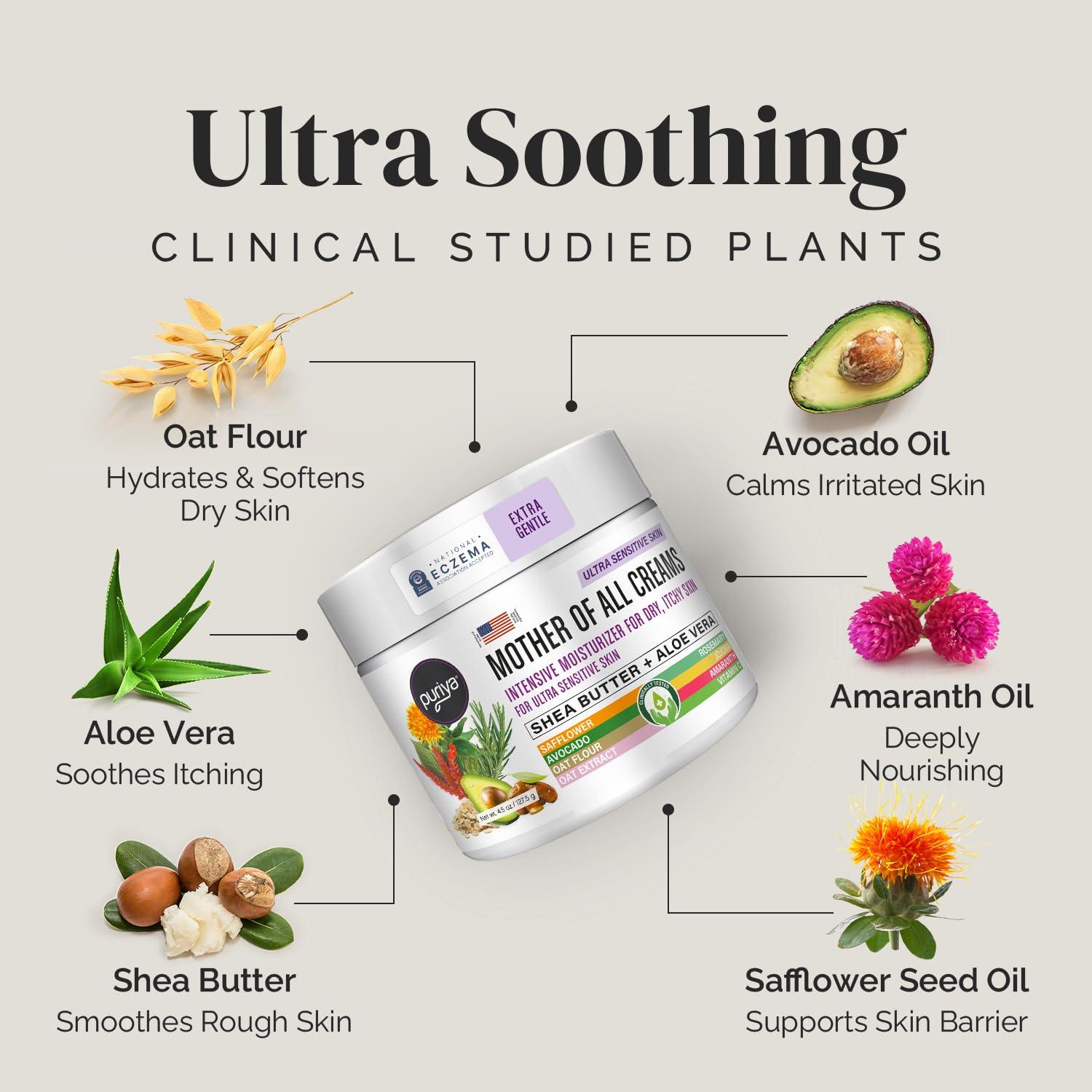 Crema Hidratante Puriya 127.57 g - Alivio Piel Seca y Picazón