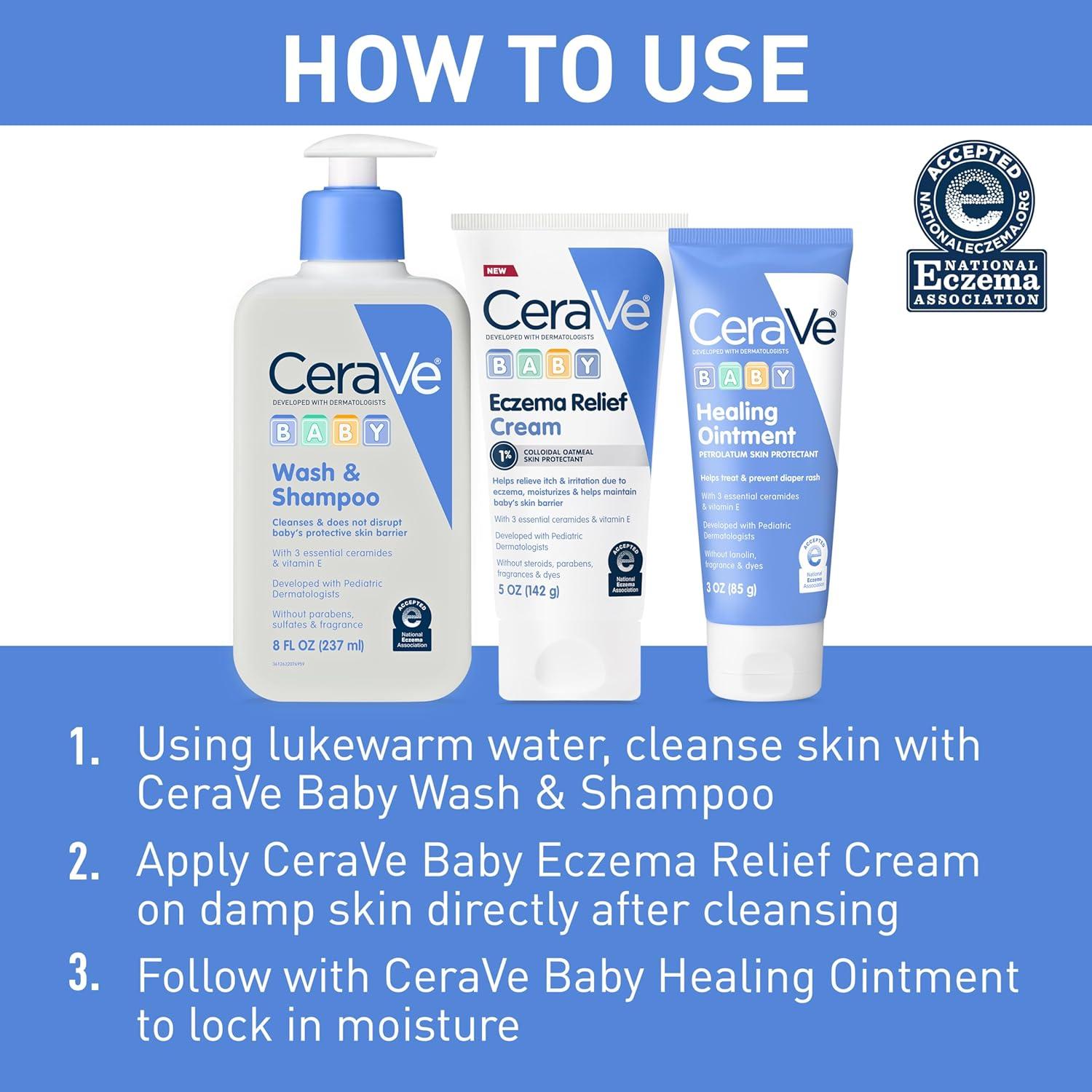 CeraVe Crema para Eczema Bebés 142g - Avena Coloidal 1%