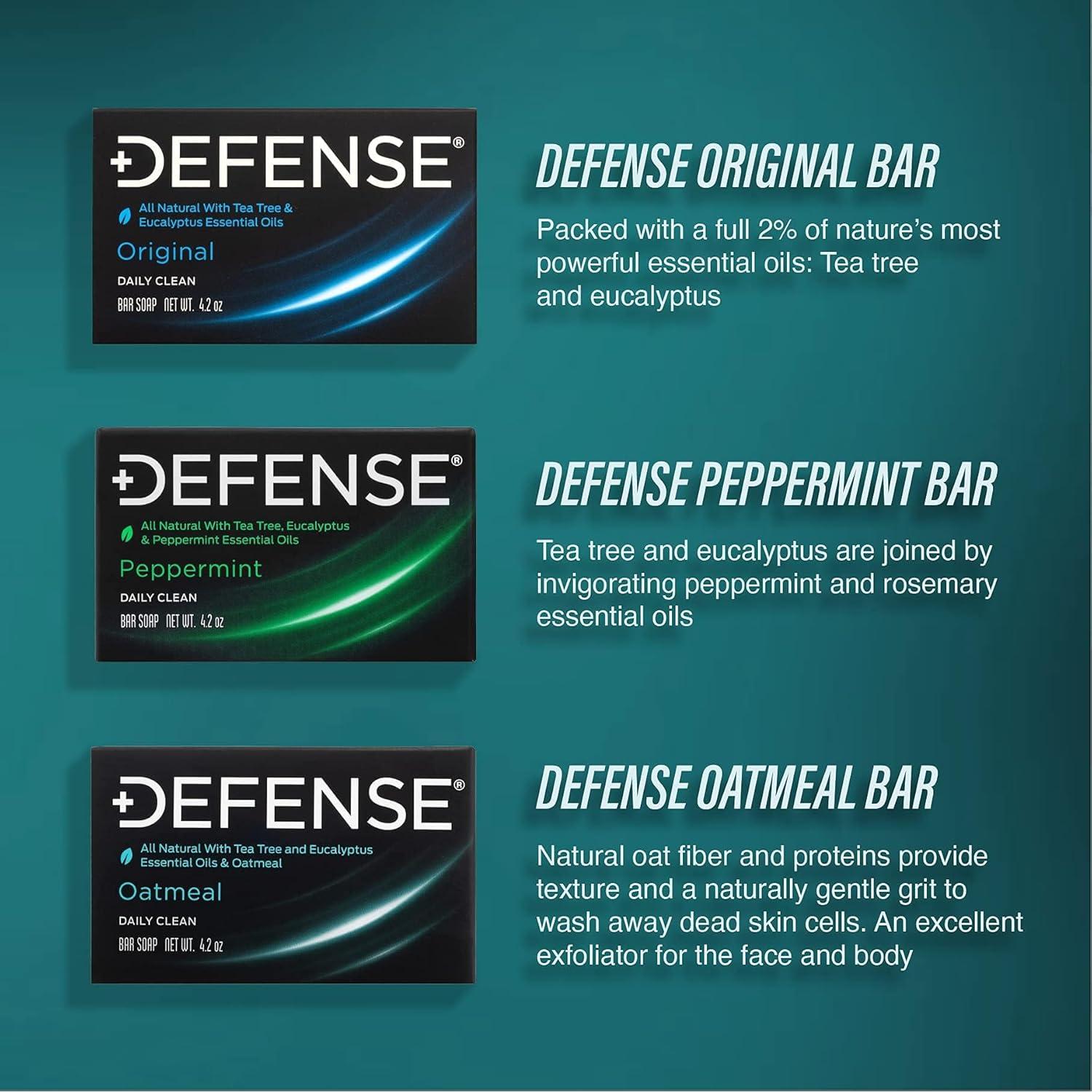 Jabón en Barra Natural Defense 119g con Avena y Eucalipto