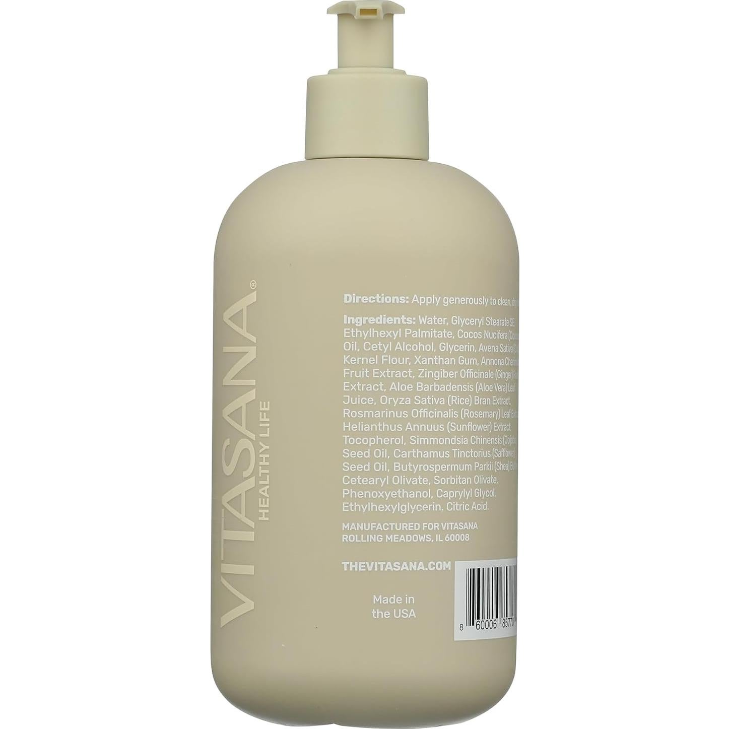 Loción Hidratante Natural Vitasana 453g Avena Coloidal EWG