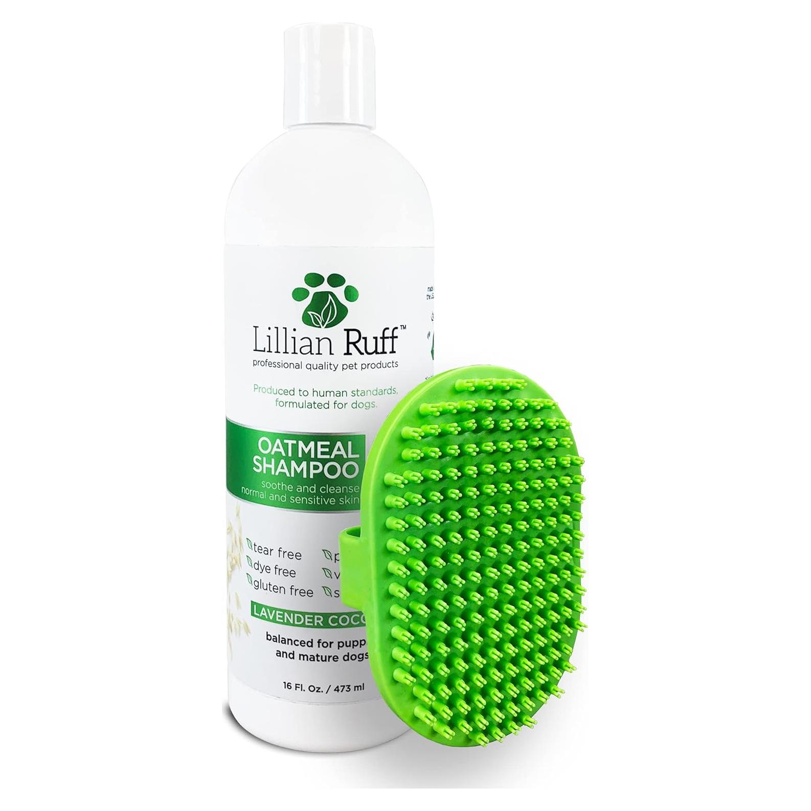 Champú Calmante de Avena Lillian Ruff 473ml para Perros