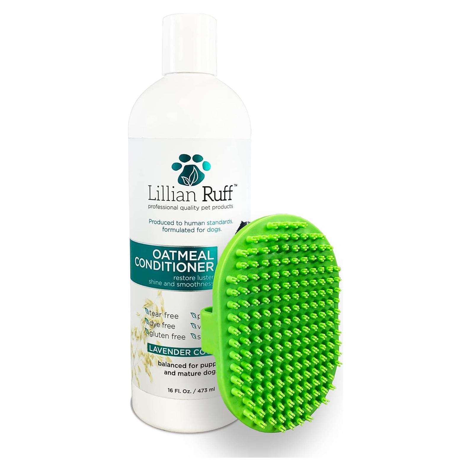 Acondicionador Calmante de Avena Lillian Ruff 473ml para Perros