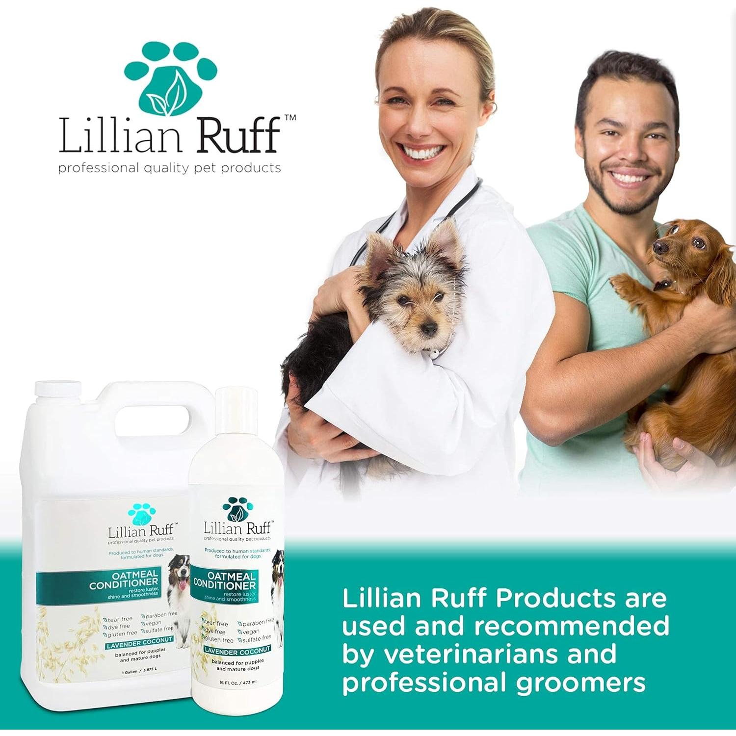 Acondicionador Calmante de Avena Lillian Ruff 473ml para Perros