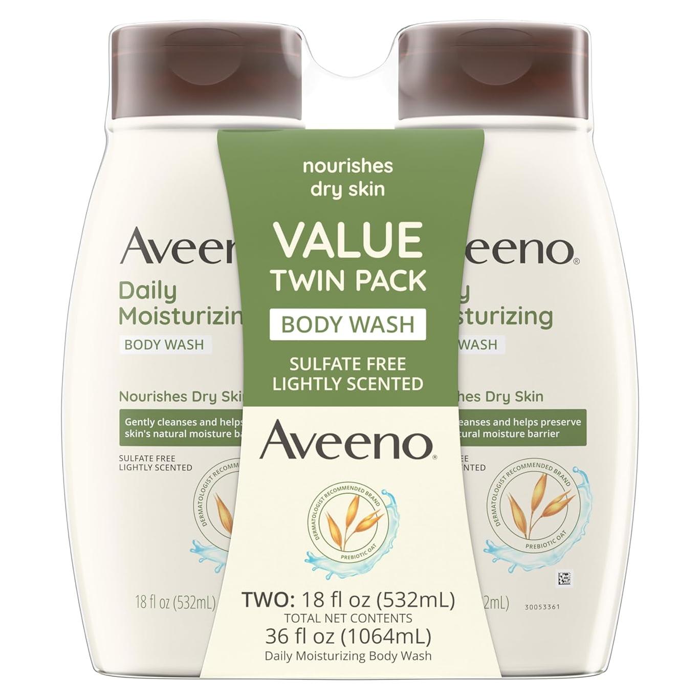 Gel de Ducha Hidratante Aveeno 532 ml x2 para Piel Sensible
