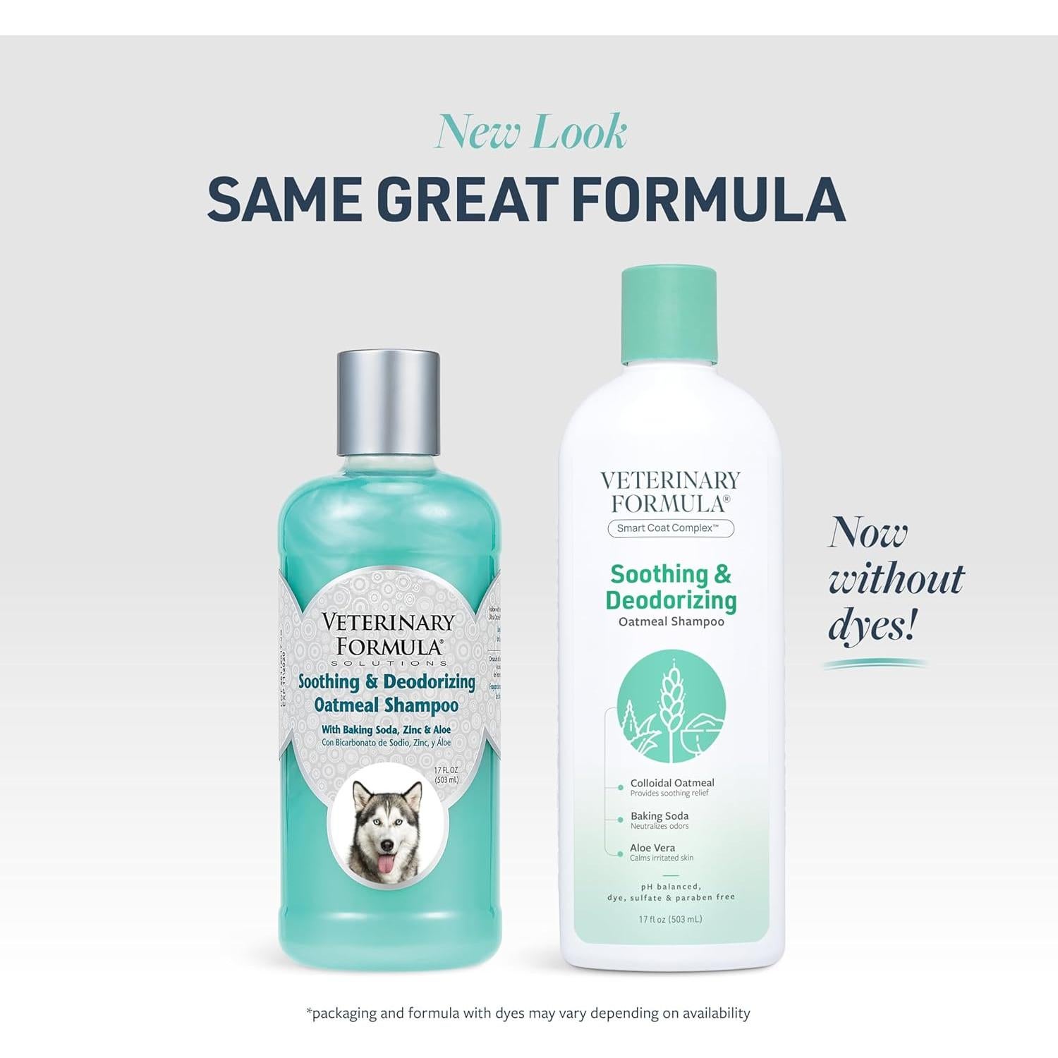 Champú Desodorante para Perros Veterinary Formula 502 ml - Avena y Aloe Vera