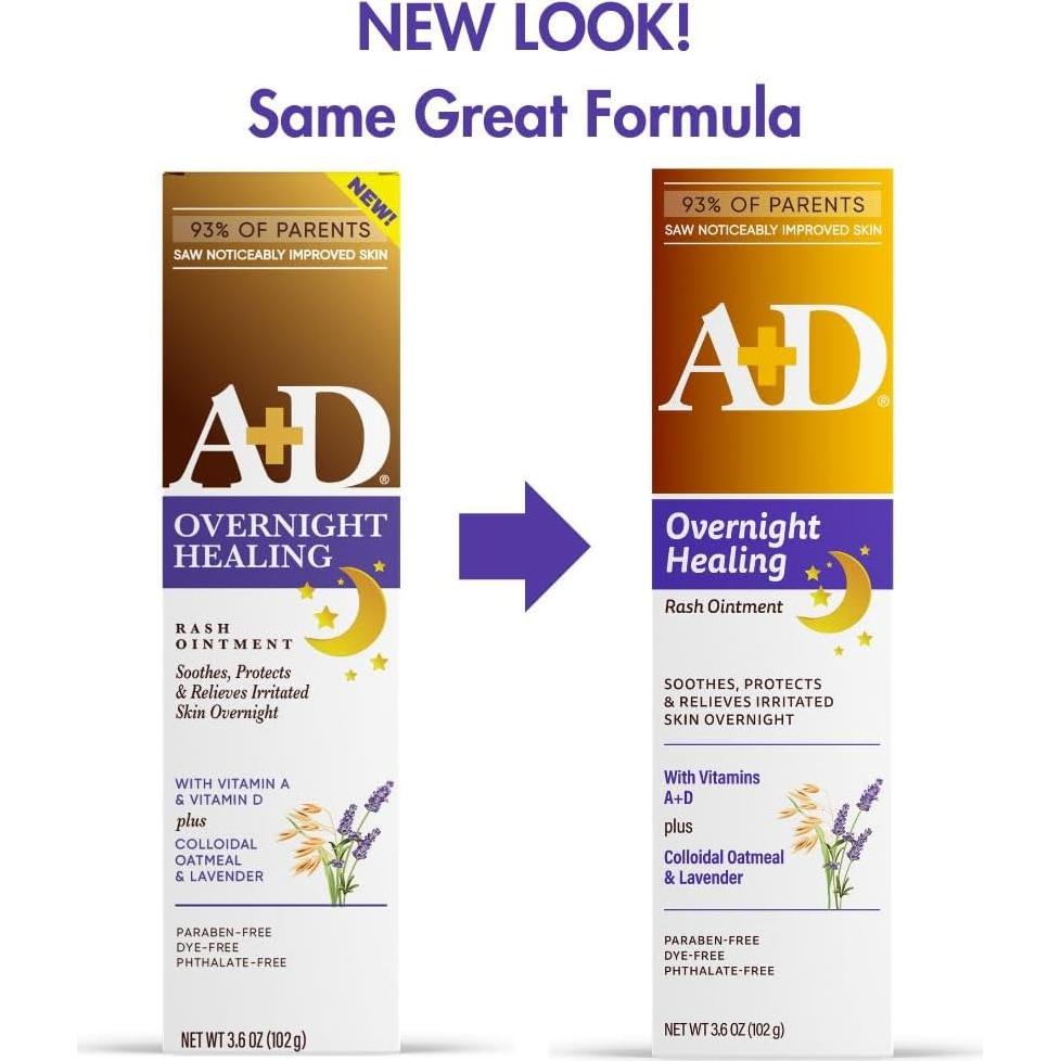 Ungüento Sanador Nocturno A+D para Erupciones por Pañal 102g