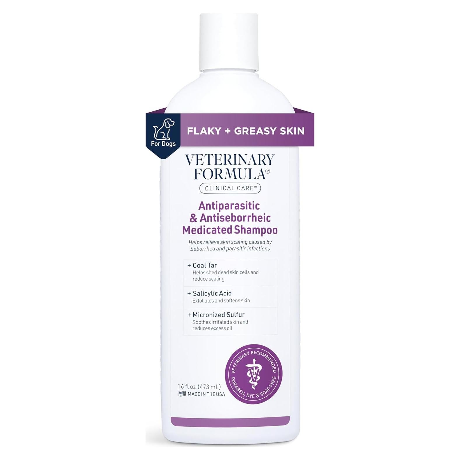Champú Medicado Antiparasitario Veterinary Formula 454 g