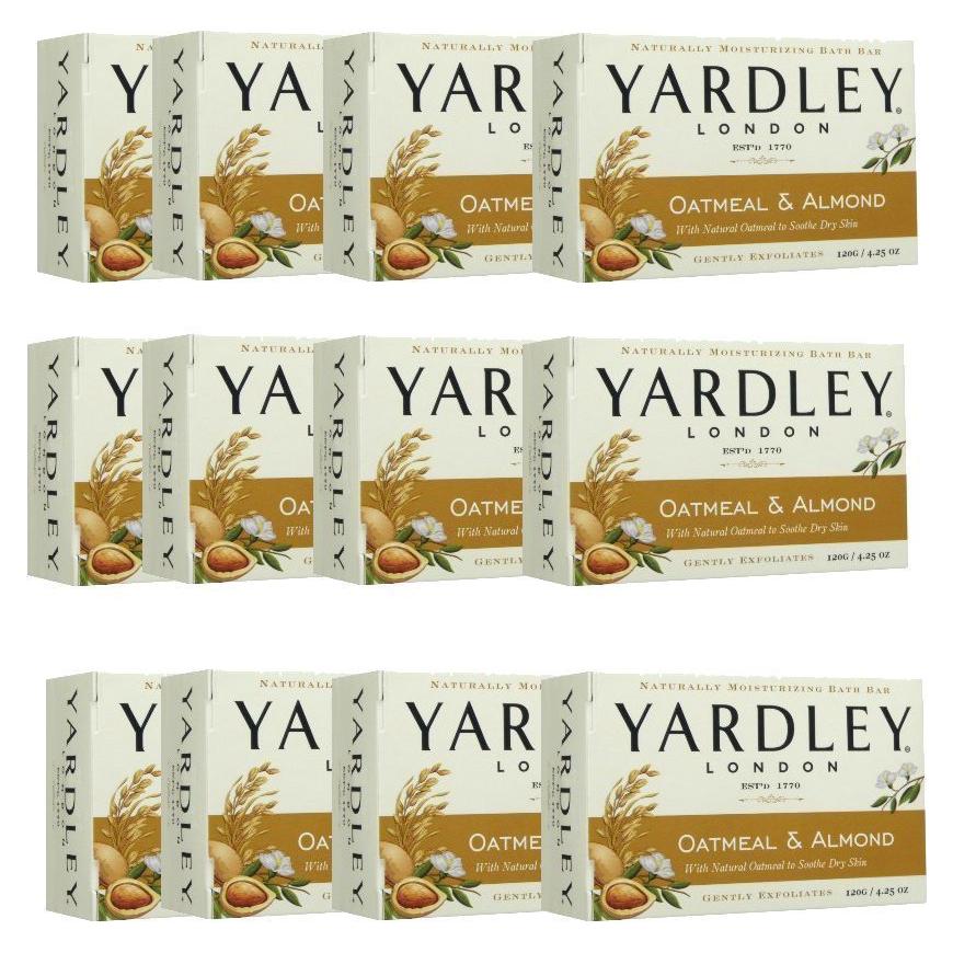 Jabón de Baño Hidratante Yardley London Avena y Almendra 120g x12