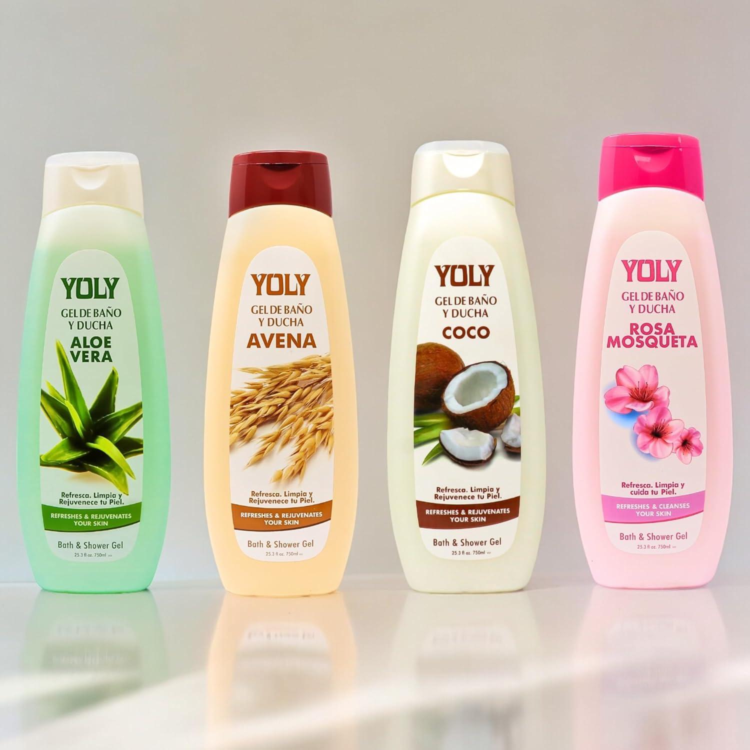 Gel de Baño de Avena YOLY - Hidratante 748 ml para Piel Sensible