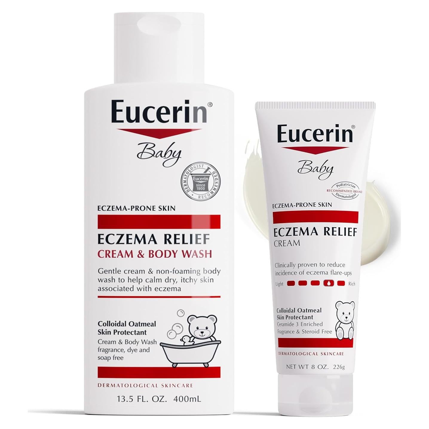 Set de Cuidado de Piel para Bebés Eucerin - Gel y Crema Eczema