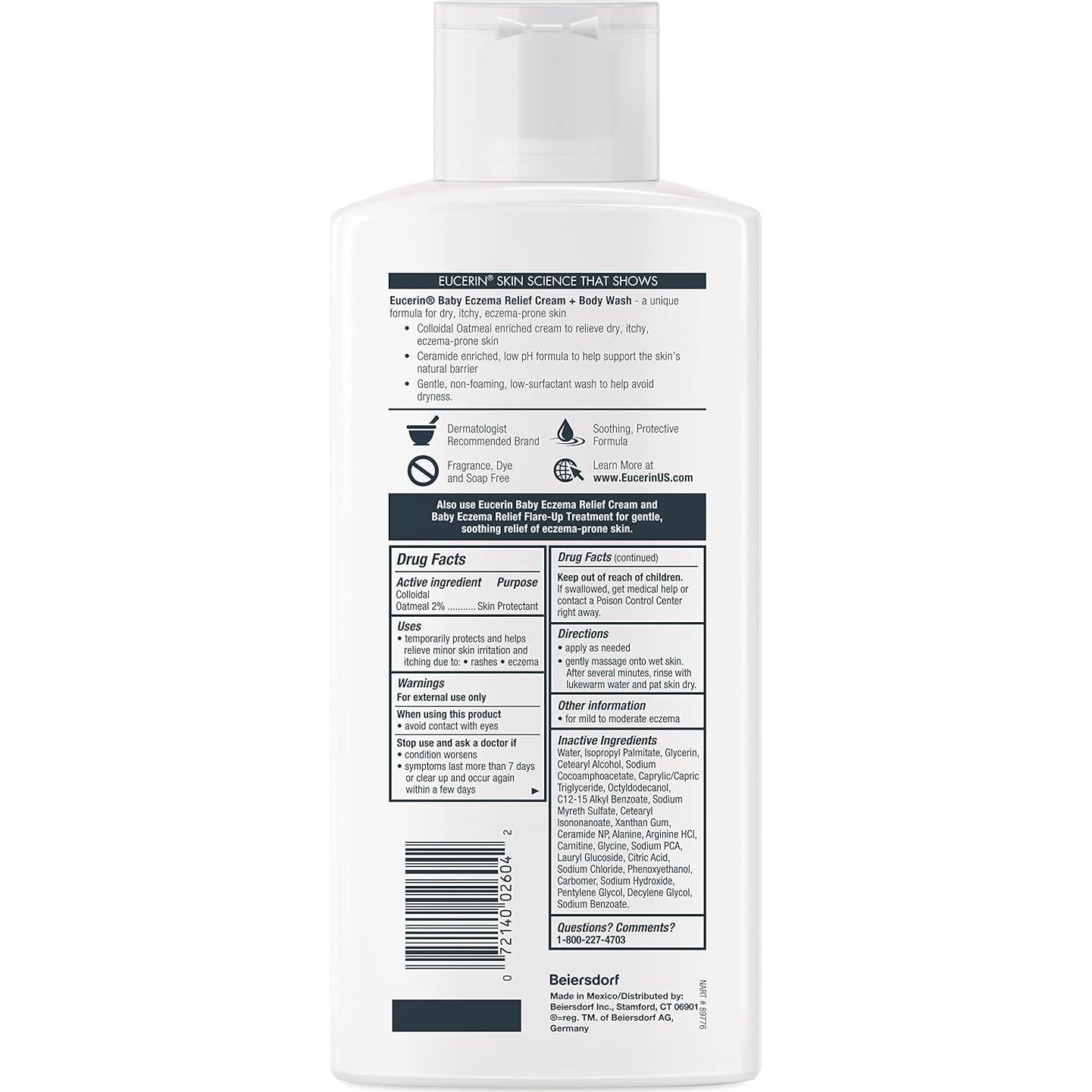 Set de Cuidado de Piel para Bebés Eucerin - Gel y Crema Eczema