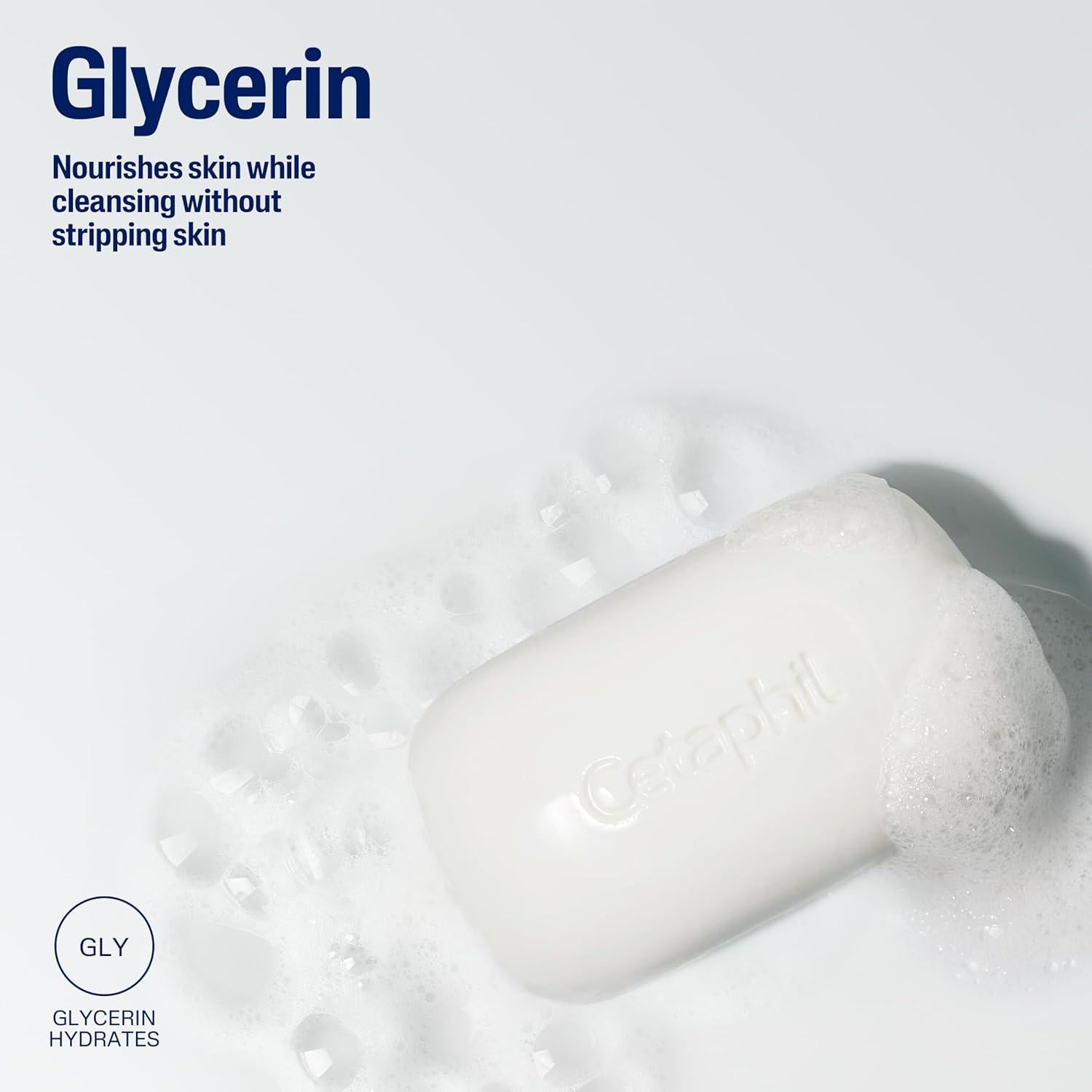 CETAPHIL Barra Limpiadora Suave 127g x3 - Piel Seca y Sensible