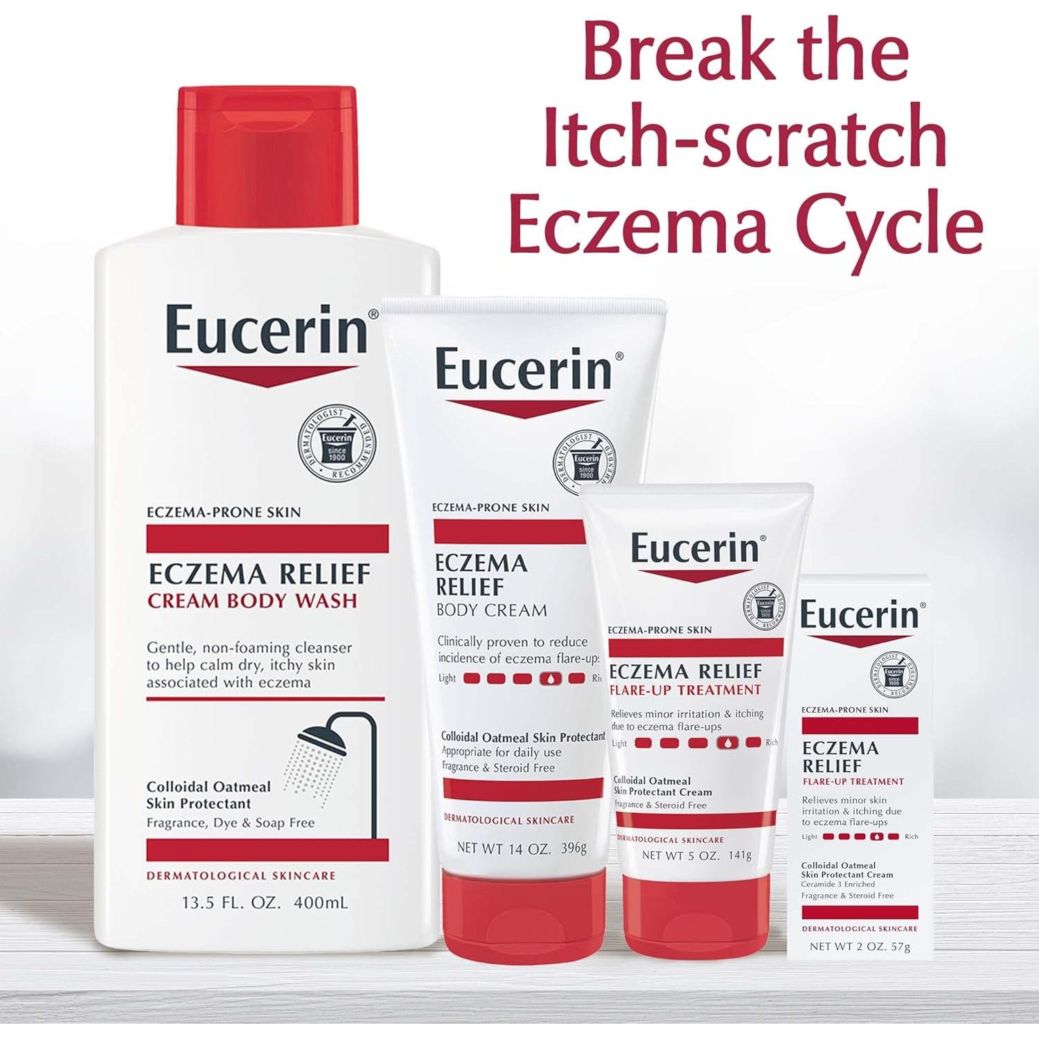 Crema Eucerin Alivio Eczema 141.75 g - Hidratación 24 Horas