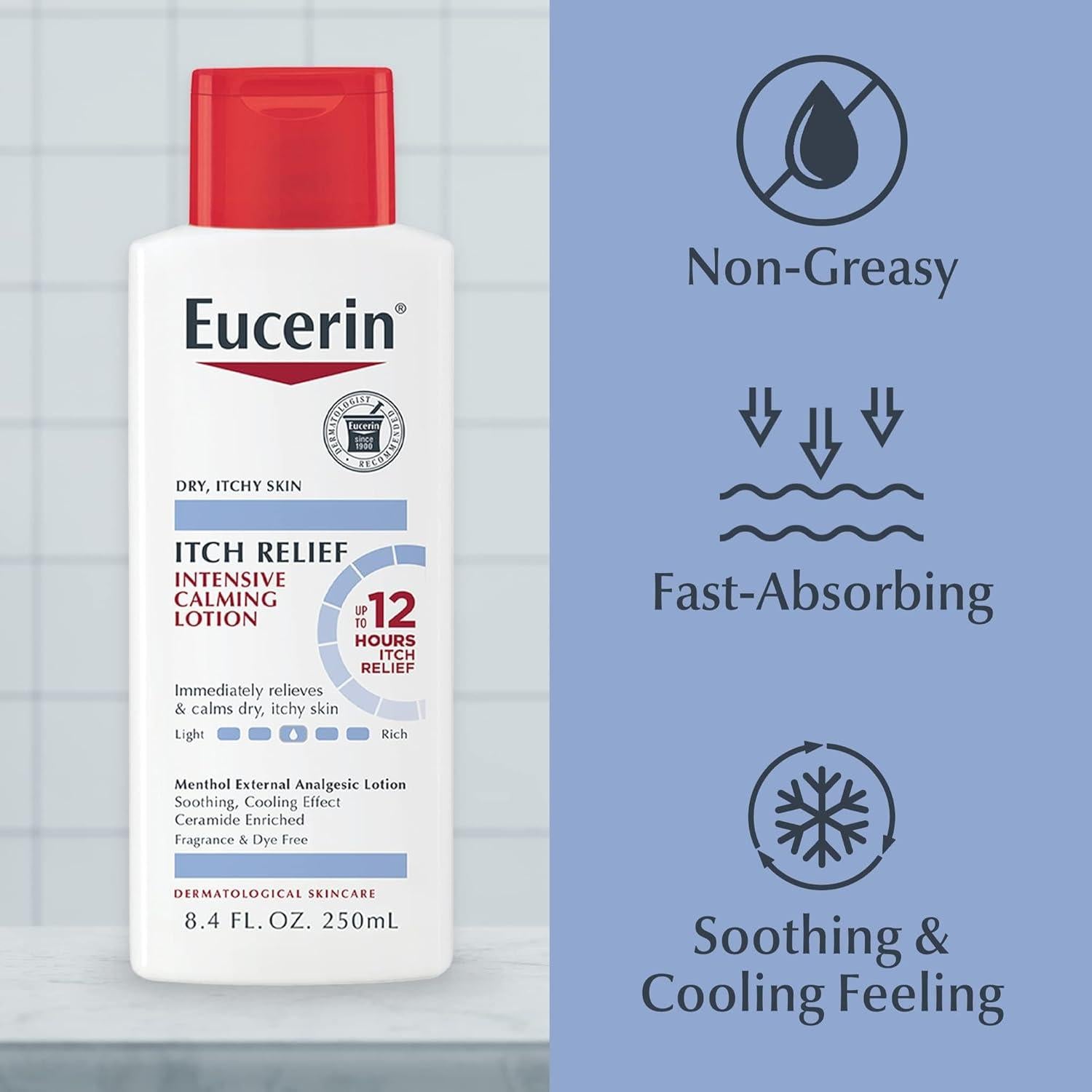 Eucerin Loción Corporal Calmante 248 ml para Piel Seca