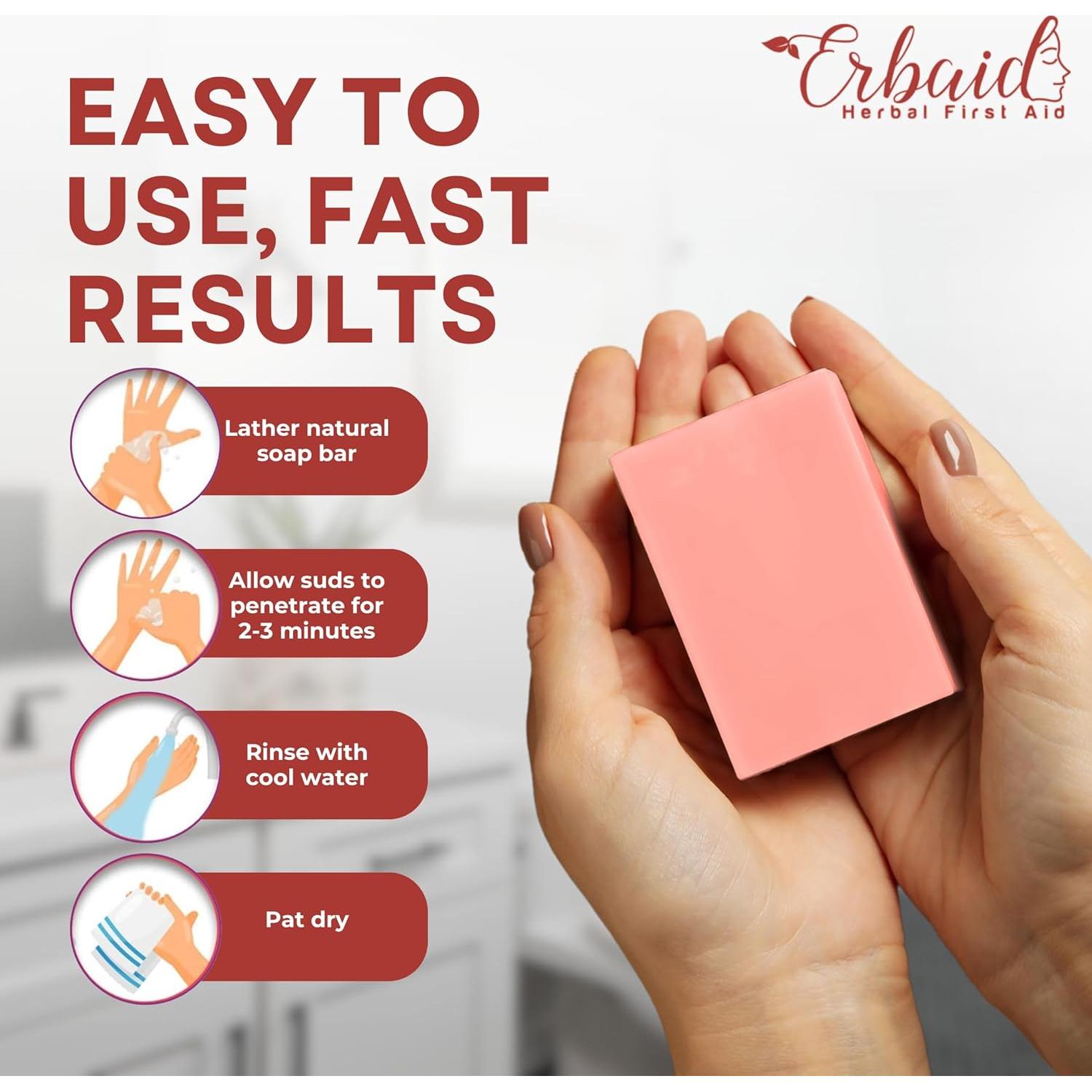 Jabón de Calamina Natural Erbaid - Alivio Picazón Piel Sensible