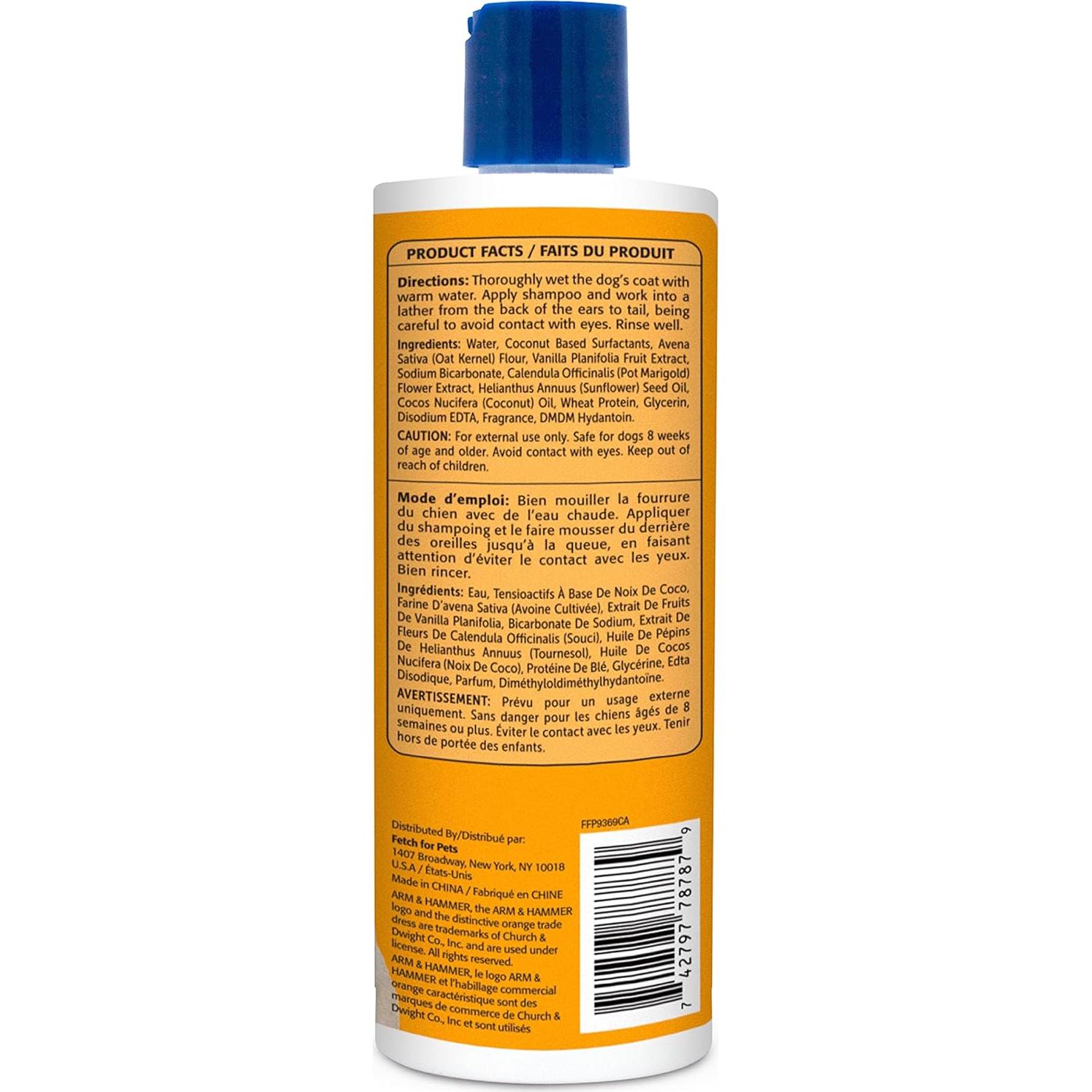 Champú de Avena Arm & Hammer para Perros 473 ml - Piel Seca