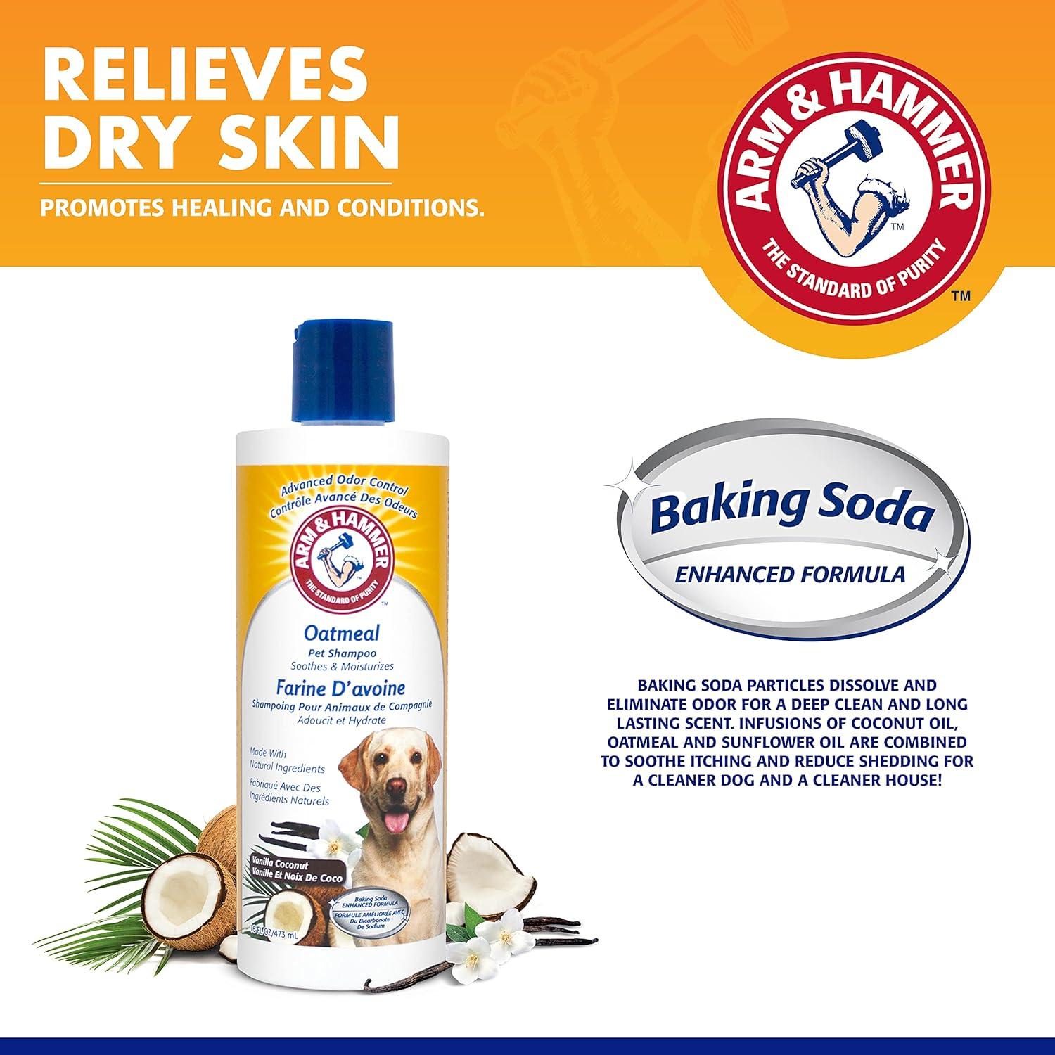 Champú de Avena Arm & Hammer para Perros 473 ml - Piel Seca