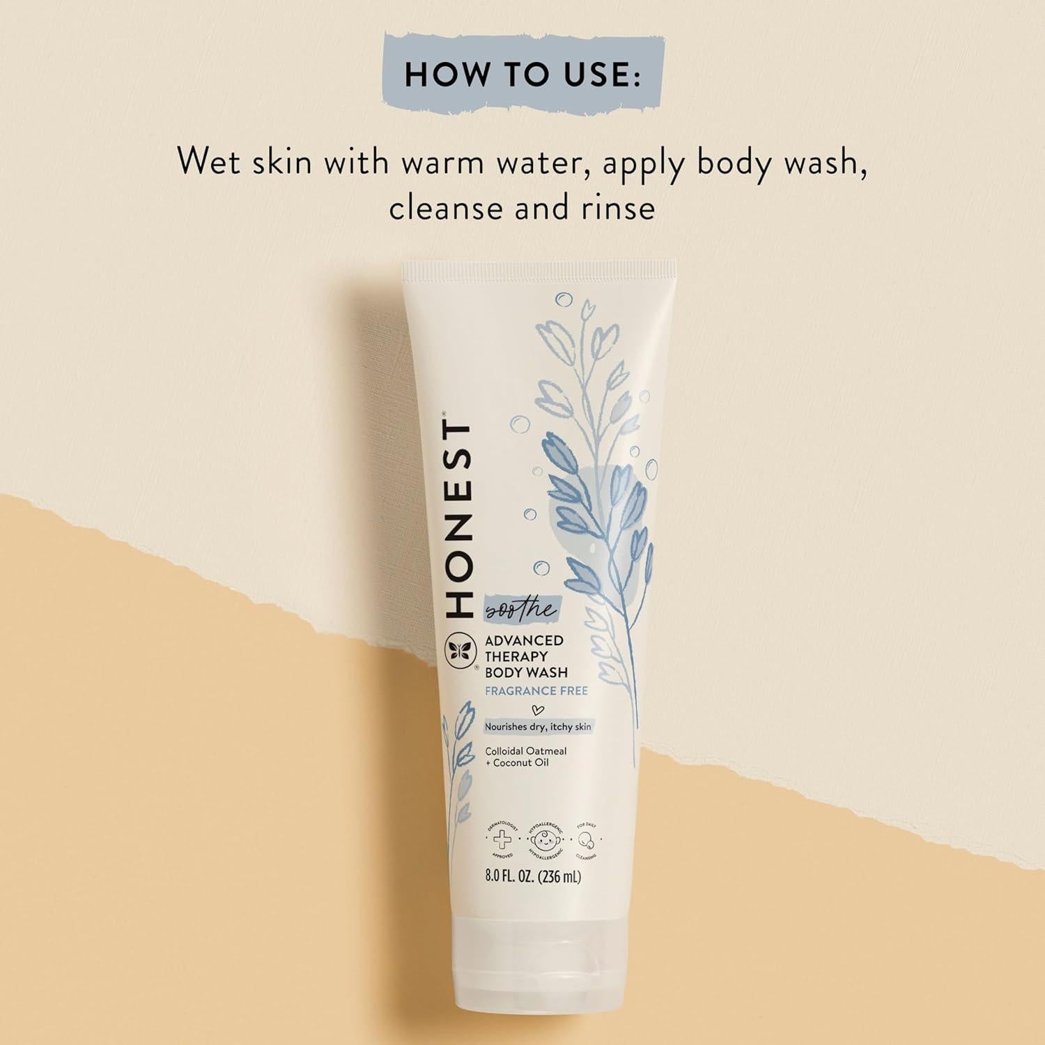 Jabón Corporal Terapia Calmante para Eczema La Compañía Honesta 227 g