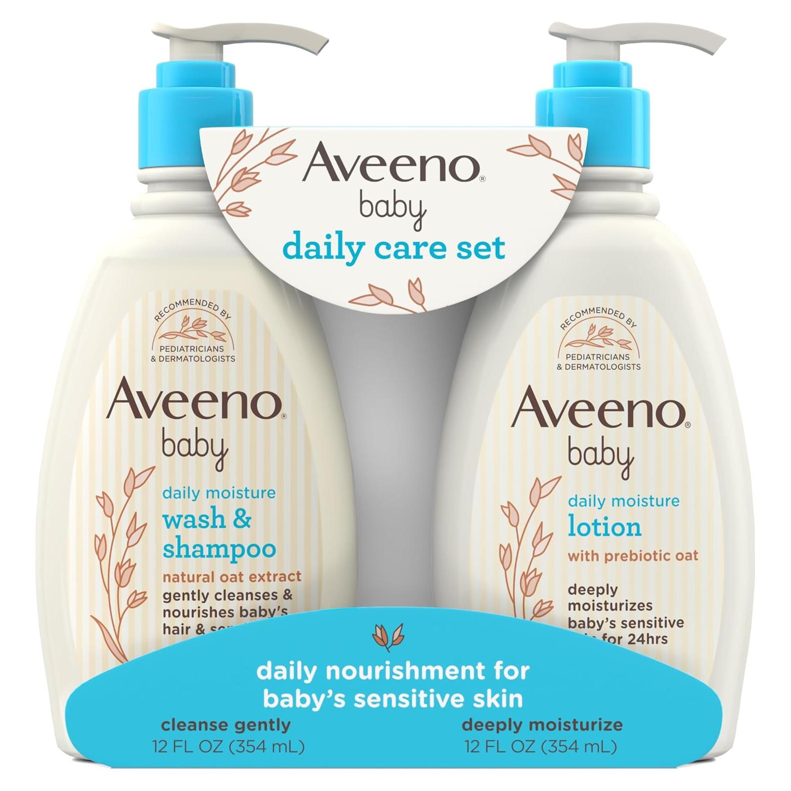 Set de Regalo Aveeno Baby: Jabón y Loción Hidratante 354ml
