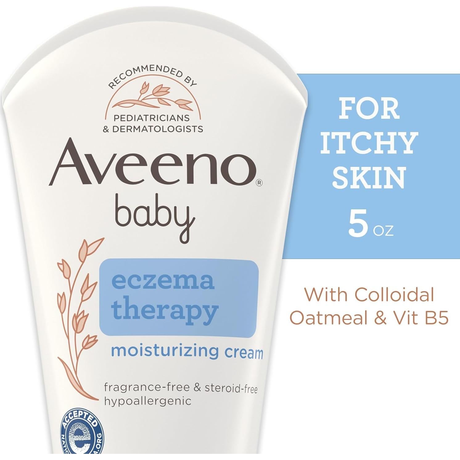Crema Hidratante para Eccema Aveeno Baby 148 ml - Avena Coloidal
