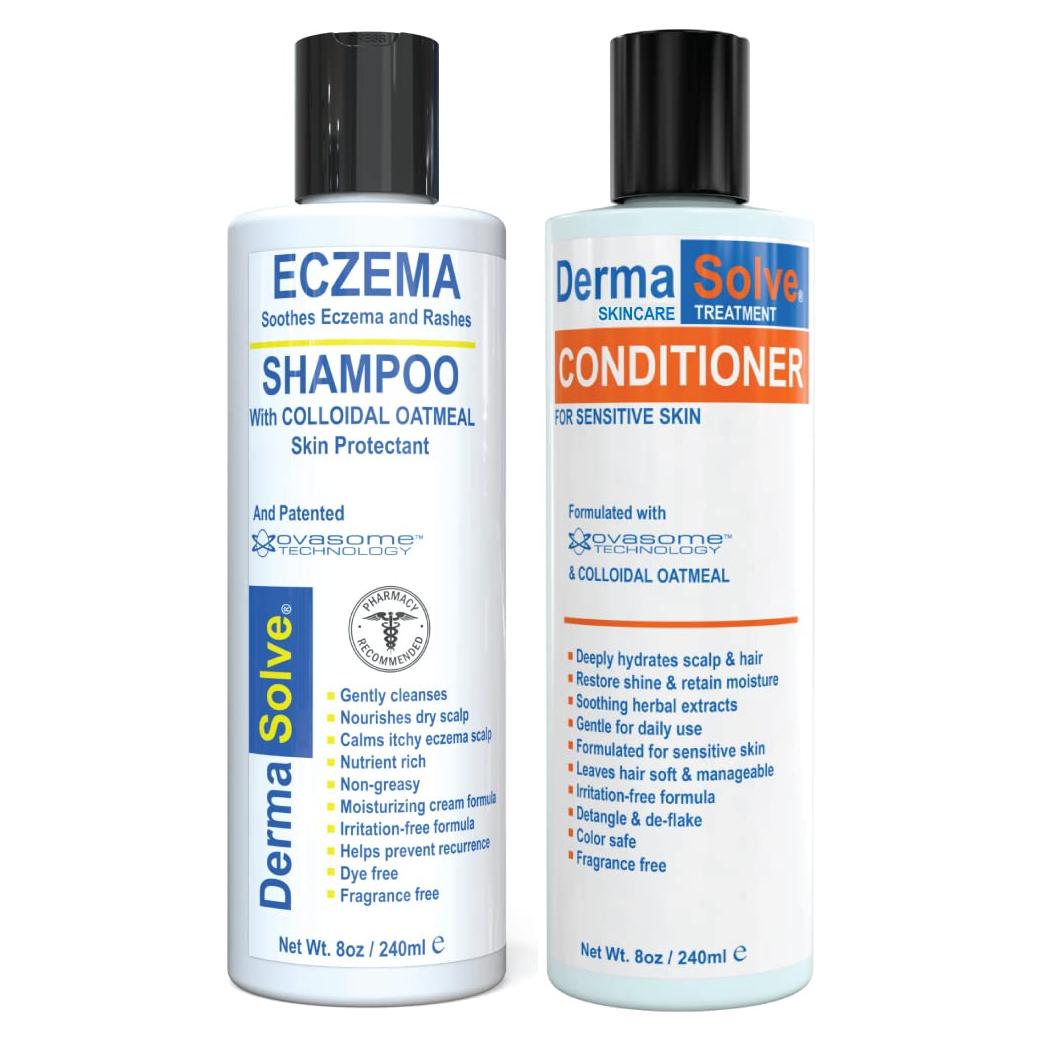 Champú y Acondicionador para Eczema Dermasolve 236.6 ml x2