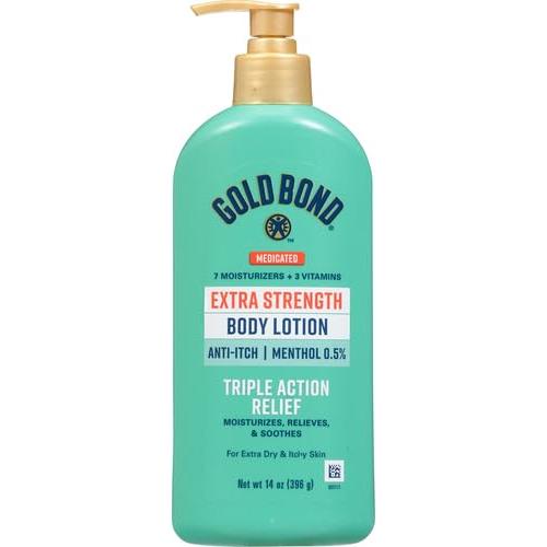 Loción Corporal Medicada Gold Bond Extra Fuerte 396 g - Hidrata y Alivia