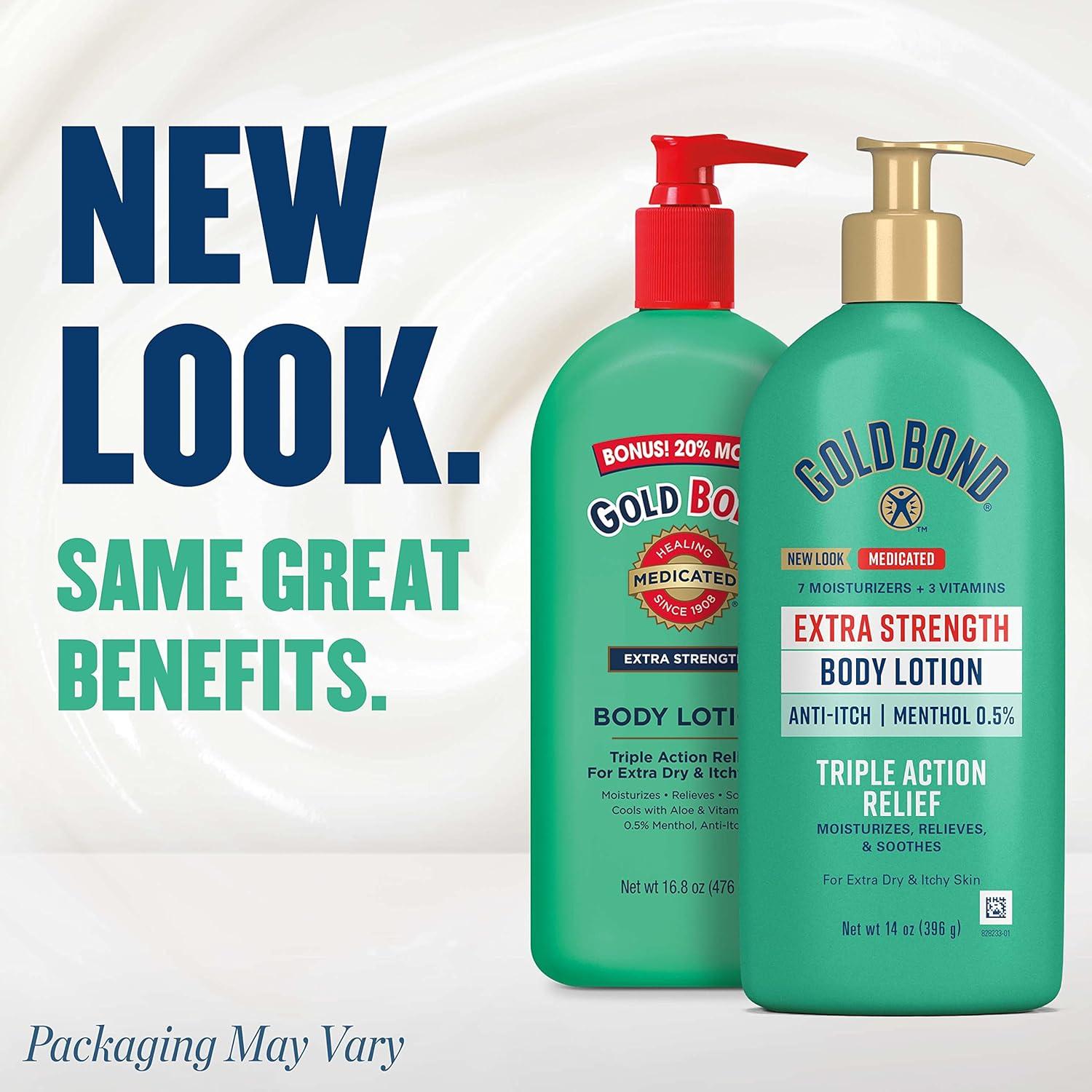 Loción Corporal Medicada Gold Bond Extra Fuerte 396 g - Hidrata y Alivia