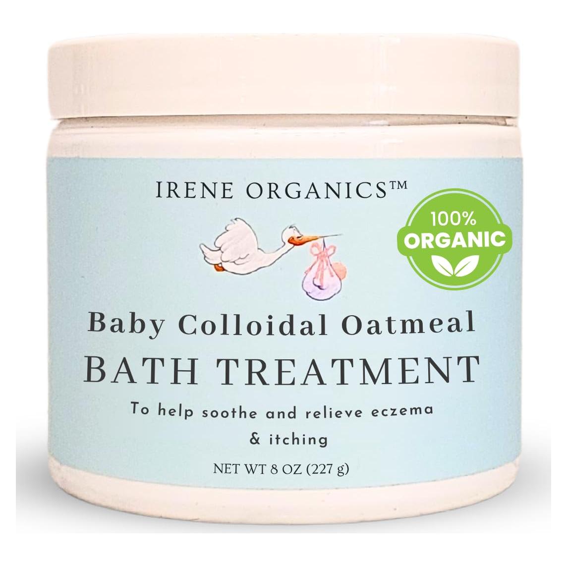 Polvo de Baño de Avena Coloidal Irene Organics 226.8g