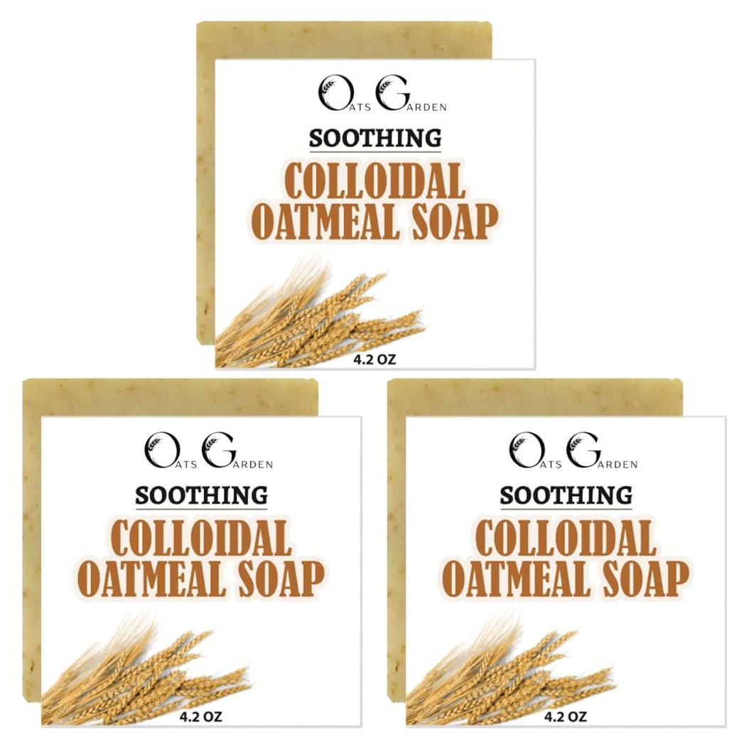 Jabón en Barra de Avena Coloidal Jardín de Avena - 3 Unidades 119 g