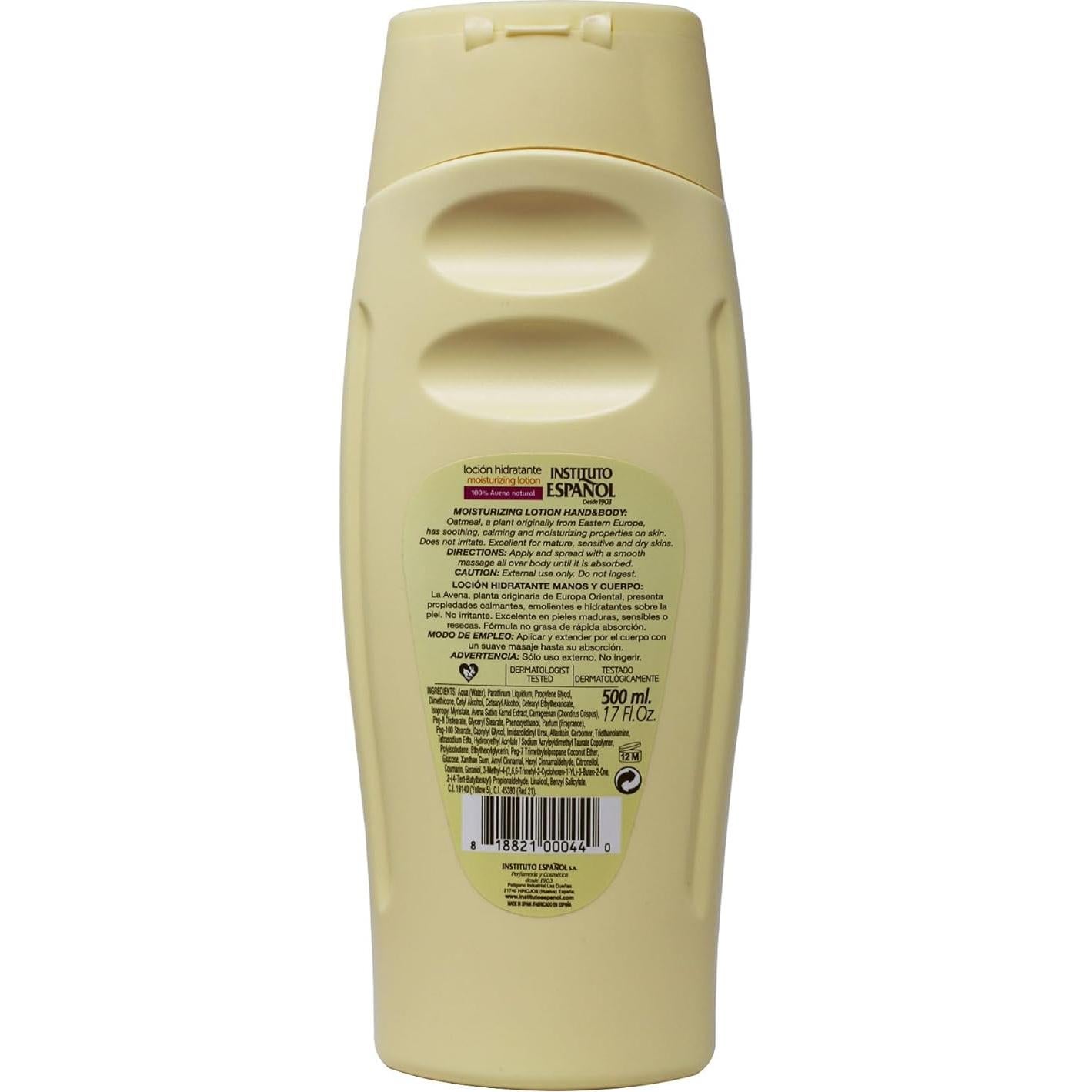 Loción Hidratante Avena Instituto Español 502 ml - 2 Botellas