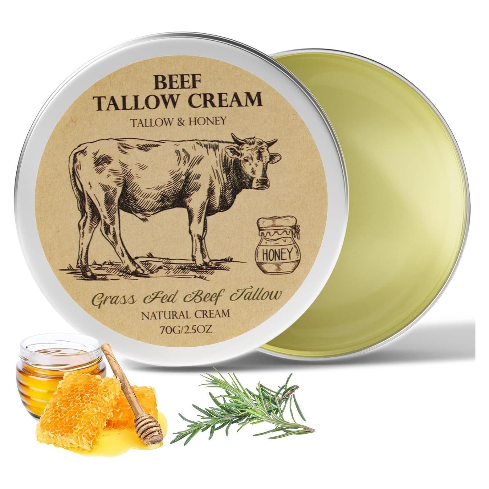 Crema Hidratante Facial MROUVIK con Grasa de Res y Miel 70g