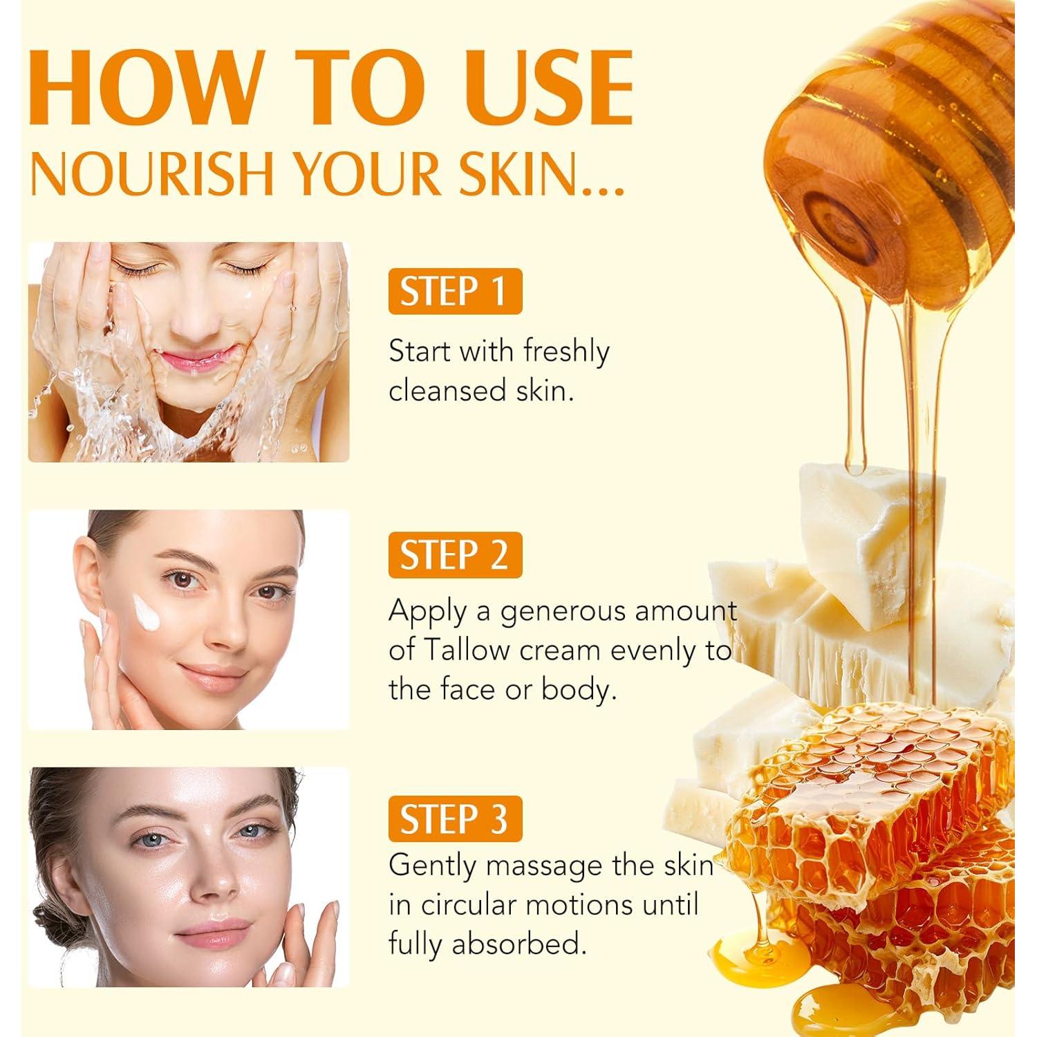 Bálsamo Hidratante Facial de Grasa de Res Meifenla 120g