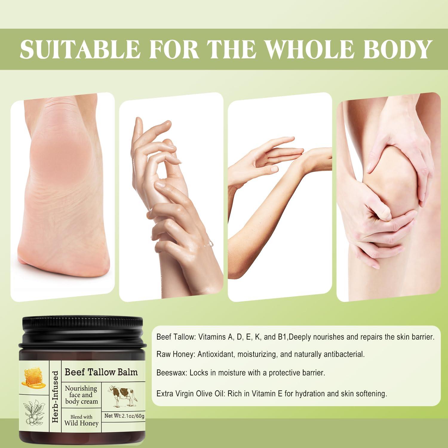 Bálsamo Hidratante Natural de Grasa de Res 100g - Baisen Diary