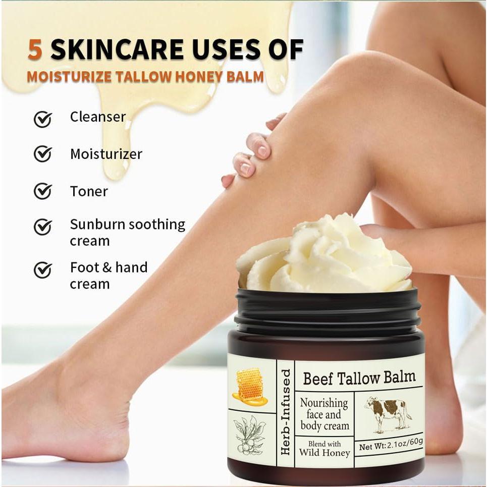 Bálsamo Hidratante Natural de Grasa de Res 100g - Baisen Diary