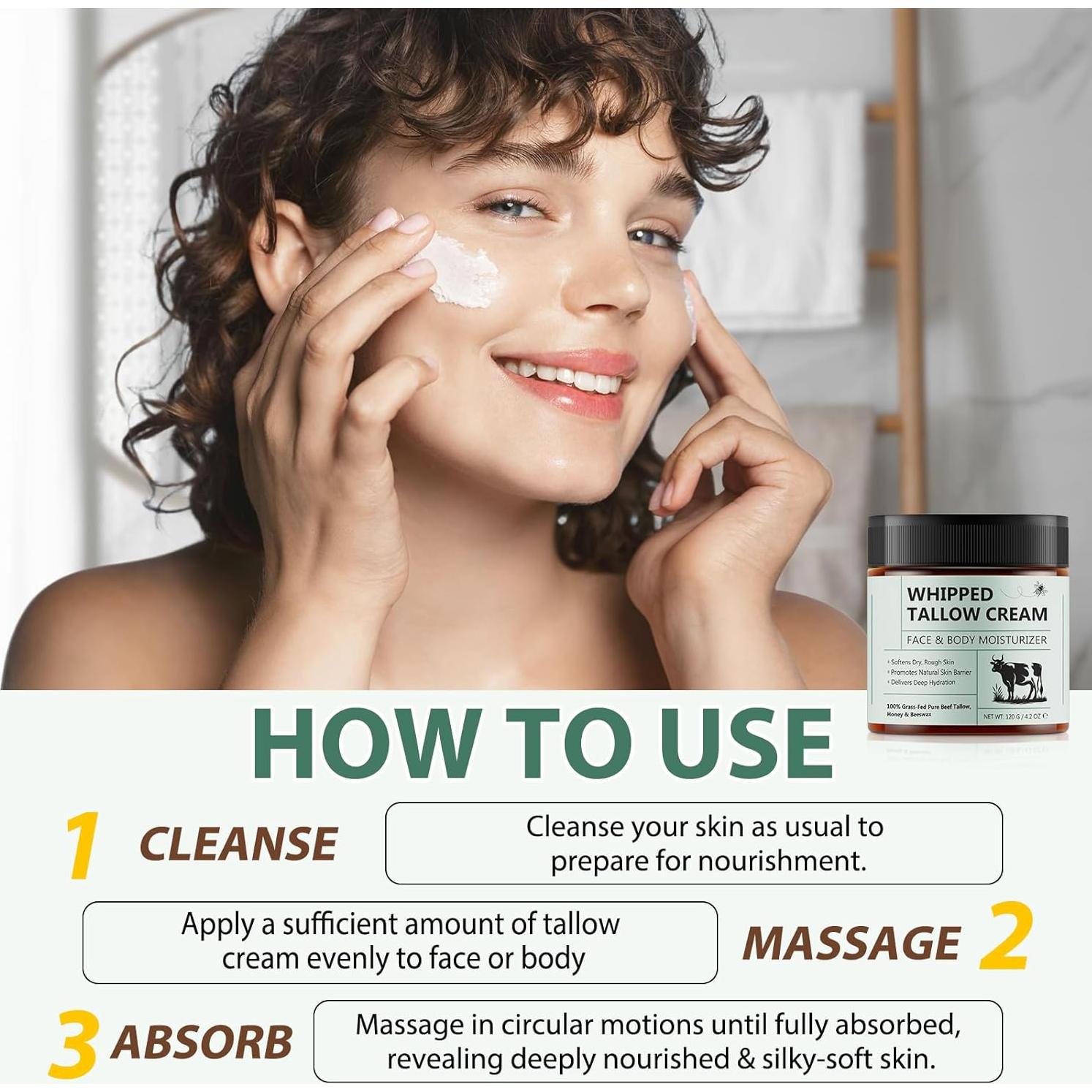 Bálsamo Hidratante de Grasa de Res y Miel 159g - Cuidado Natural