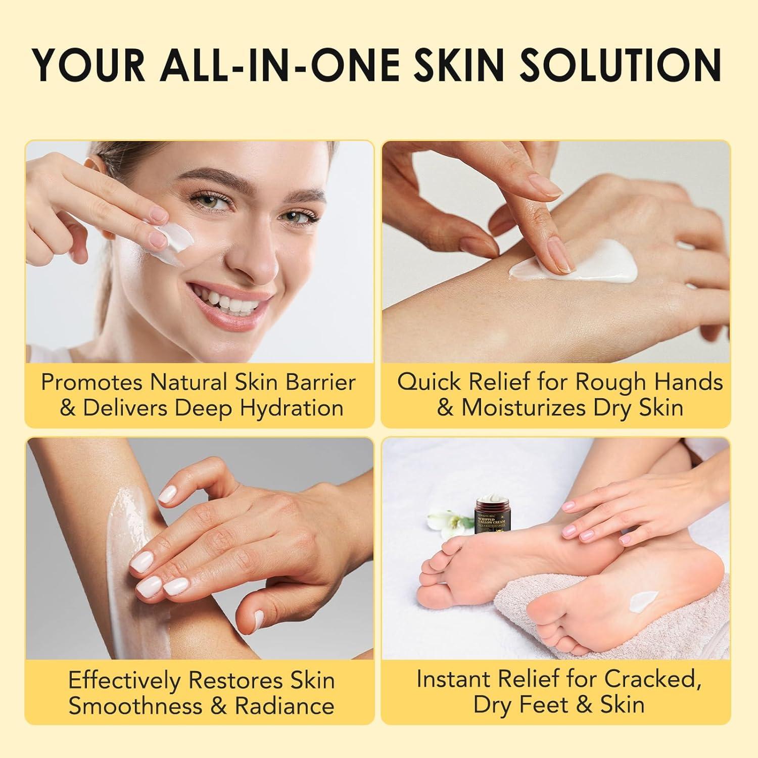 Bálsamo Hidratante de Grasa de Res y Miel 159g - Cuidado Natural