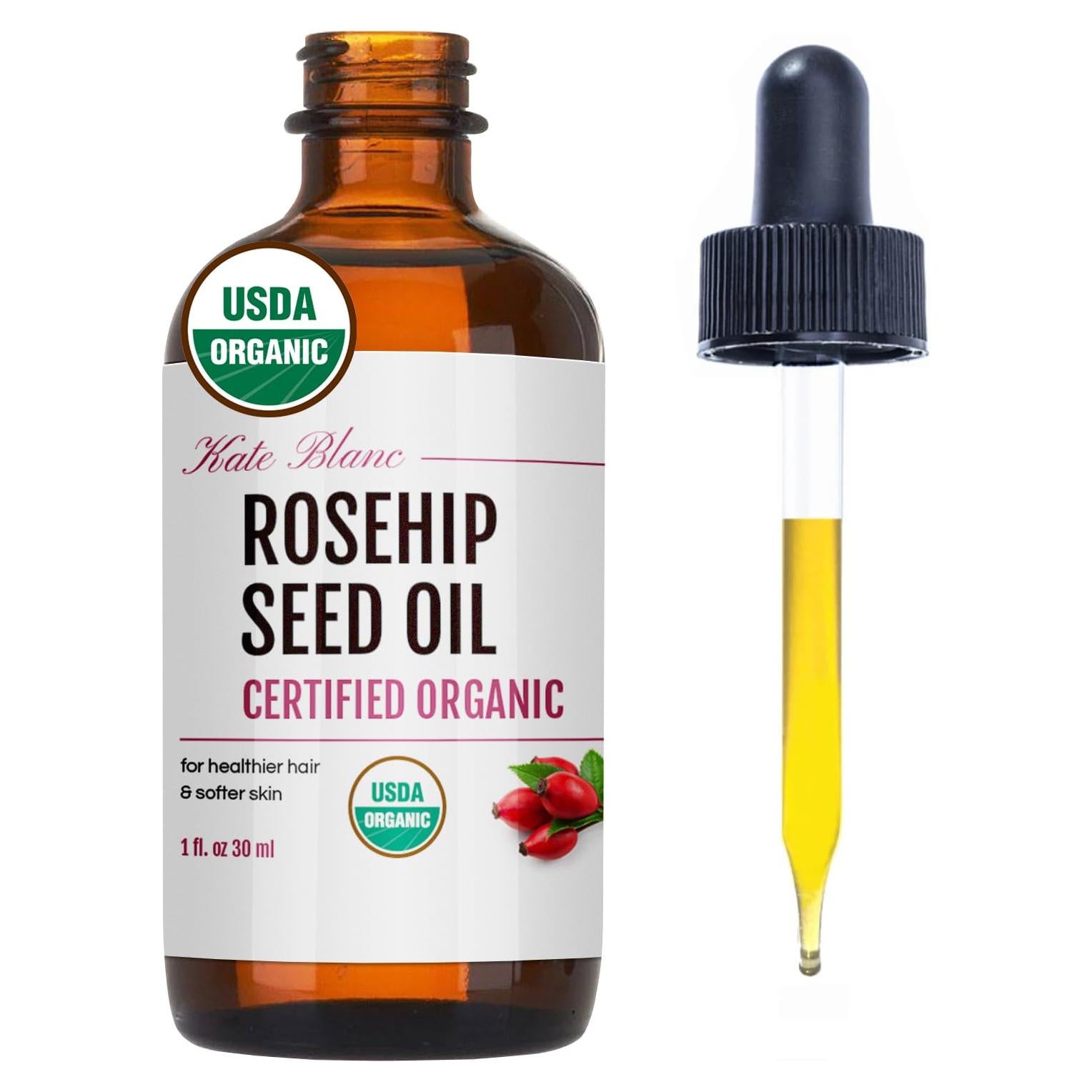 Aceite de Rosa Mosqueta Orgánico Kate Blanc 30ml Prensado en Frío