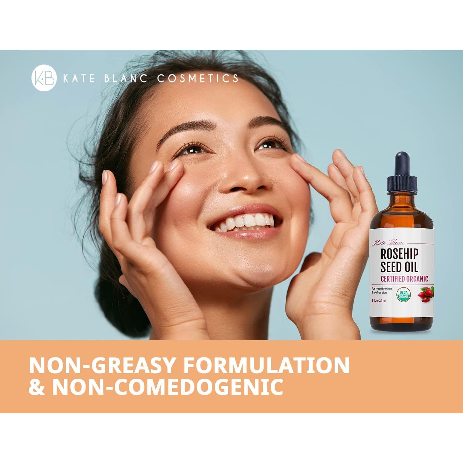 Aceite de Rosa Mosqueta Orgánico Kate Blanc 30ml Prensado en Frío