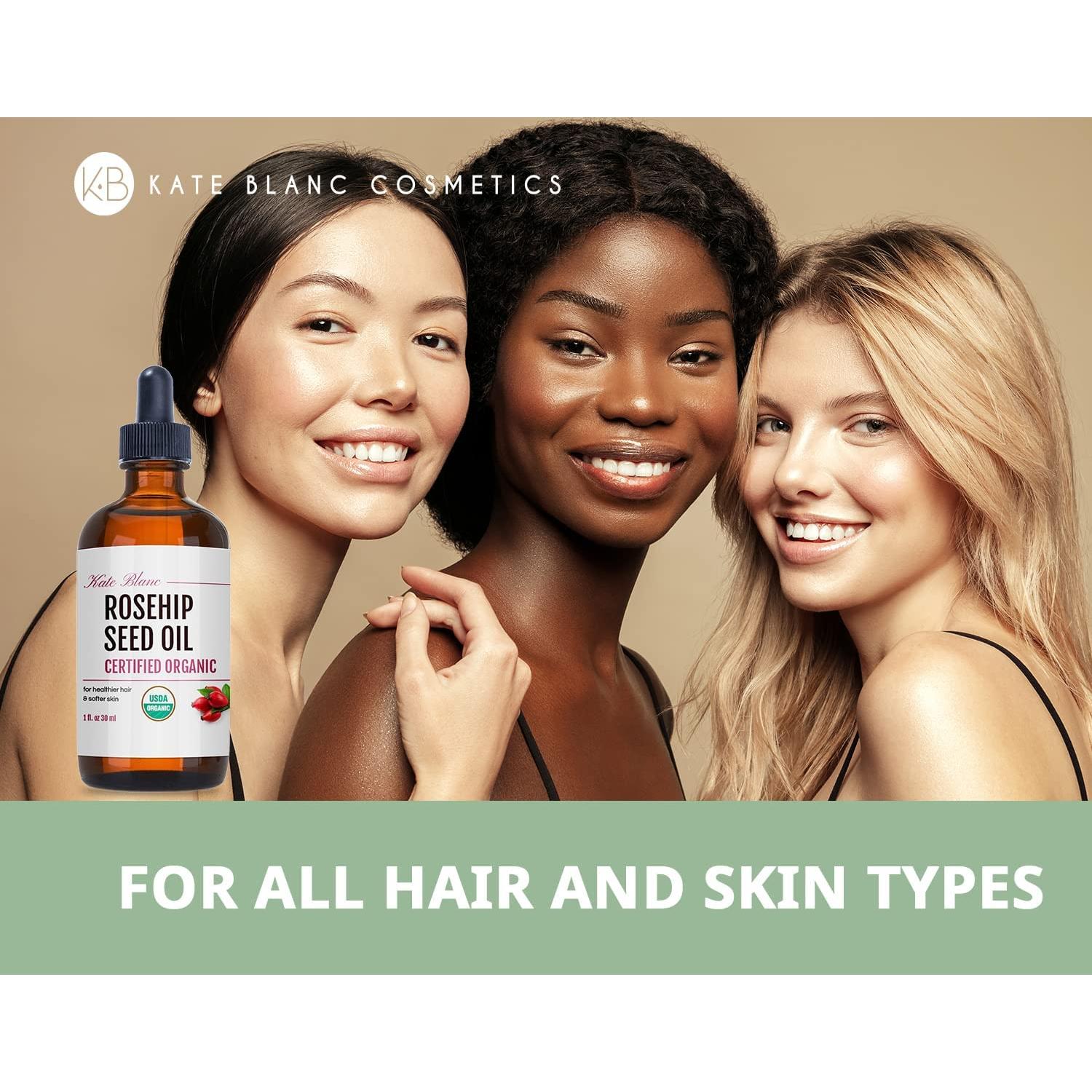 Aceite de Rosa Mosqueta Orgánico Kate Blanc 30ml Prensado en Frío